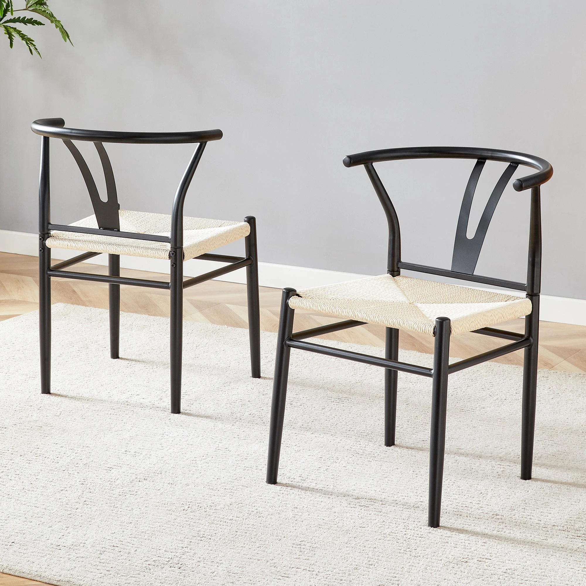 Wesborn Chair - Y-Shaped Medieval Style Armchair for Dining Table, Set of 4 - Image 16