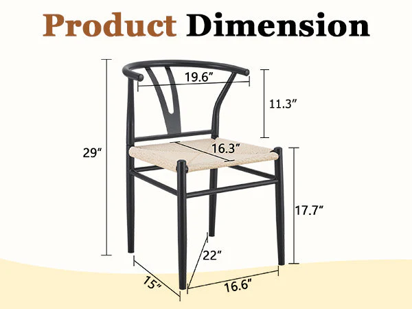 Wesborn Chair - Y-Shaped Medieval Style Armchair for Dining Table, Set of 4 - Image 26