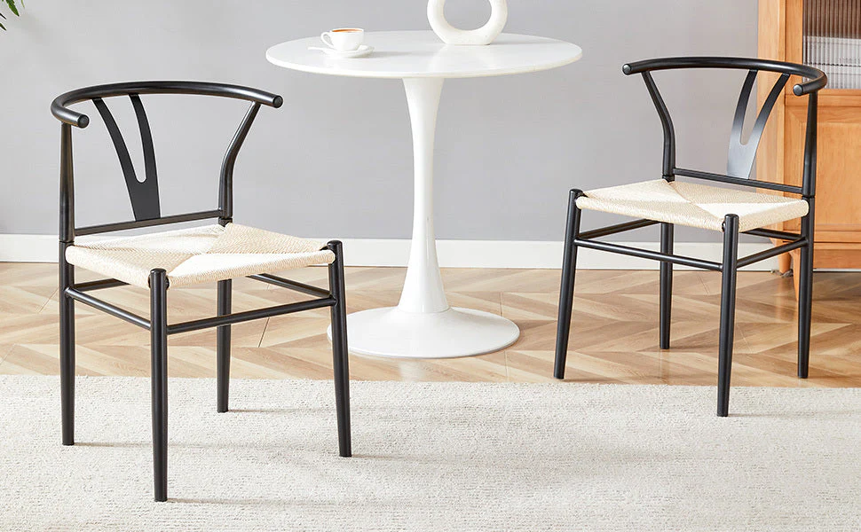 Wesborn Chair - Y-Shaped Medieval Style Armchair for Dining Table, Set of 4 - Image 35