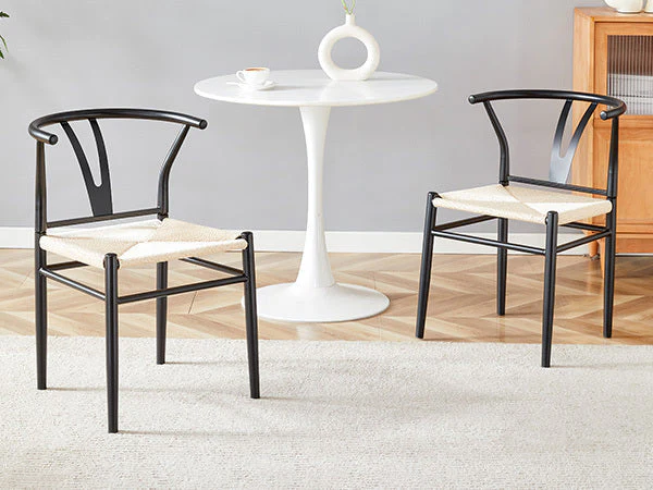 Wesborn Chair - Y-Shaped Medieval Style Armchair for Dining Table, Set of 4 - Image 39