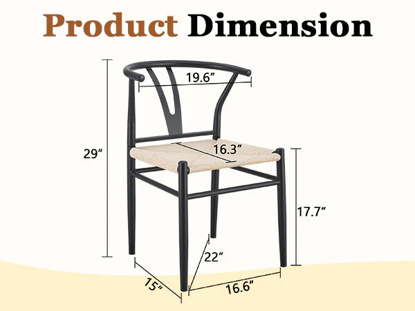 Wesborn Chair - Y-Shaped Medieval Style Armchair for Dining Table, Set of 4 - Image 41