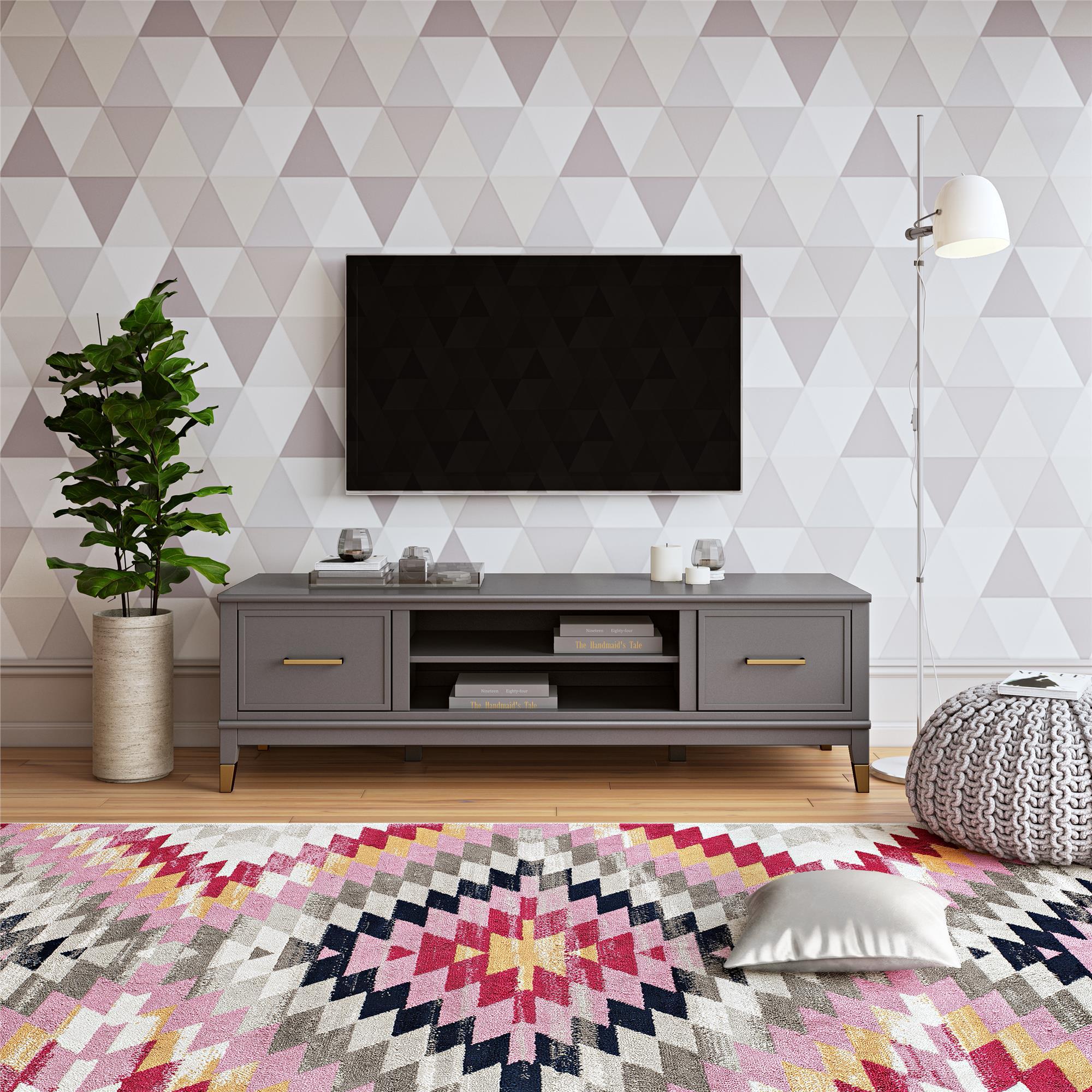 Westerleigh - TV Stand - Dark Gray - Image 2