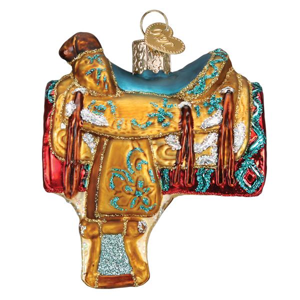 Western Saddle Ornament - Image 3
