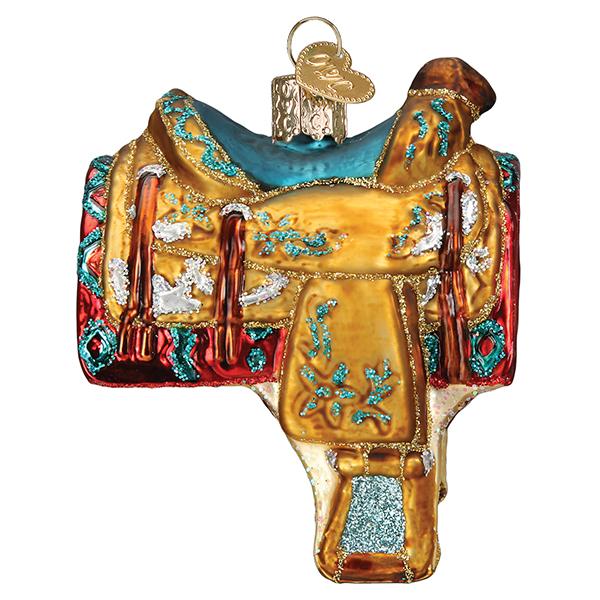 Western Saddle Ornament - Image 4