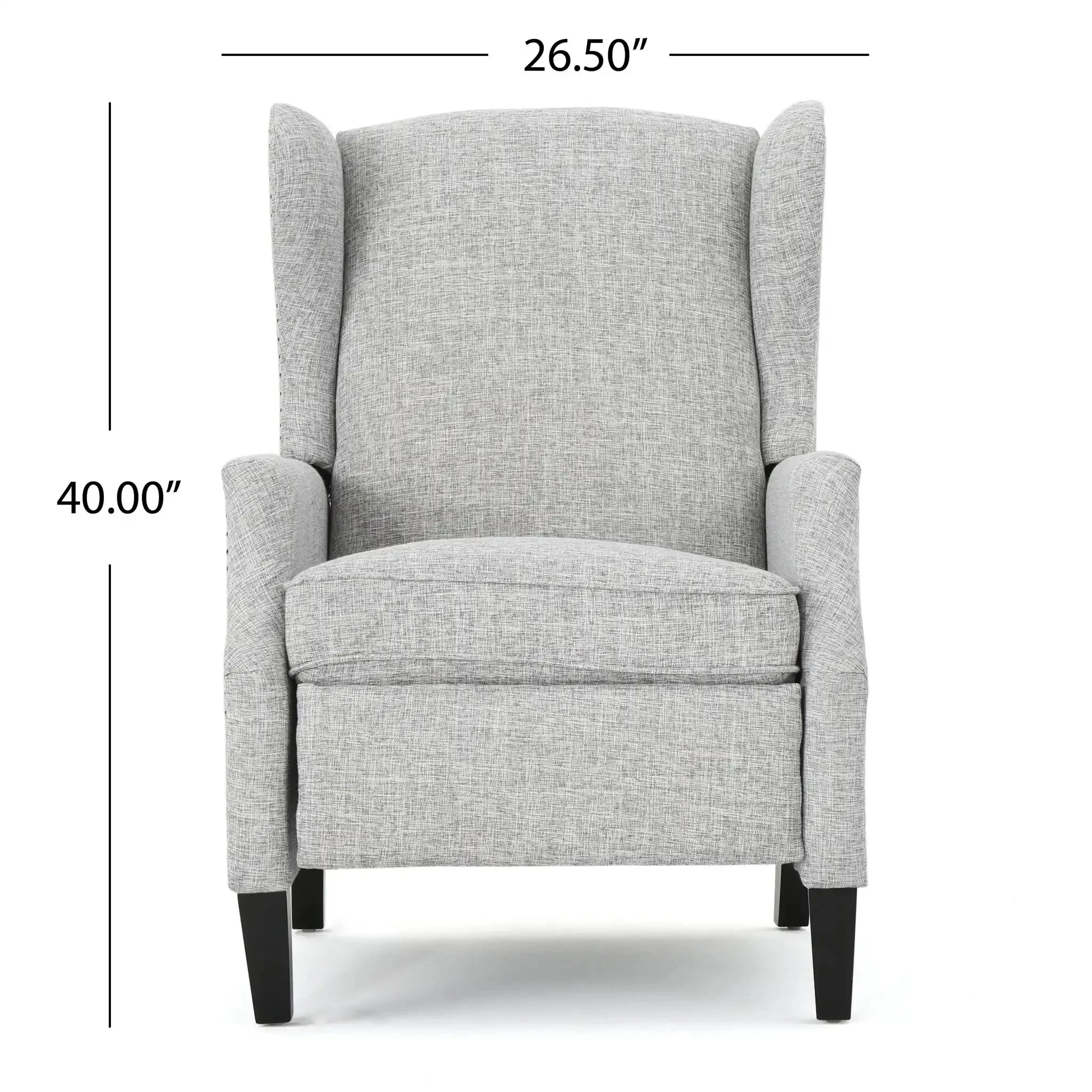 Westeros Wing Back Fabric Upholstered Recliner - Image 5
