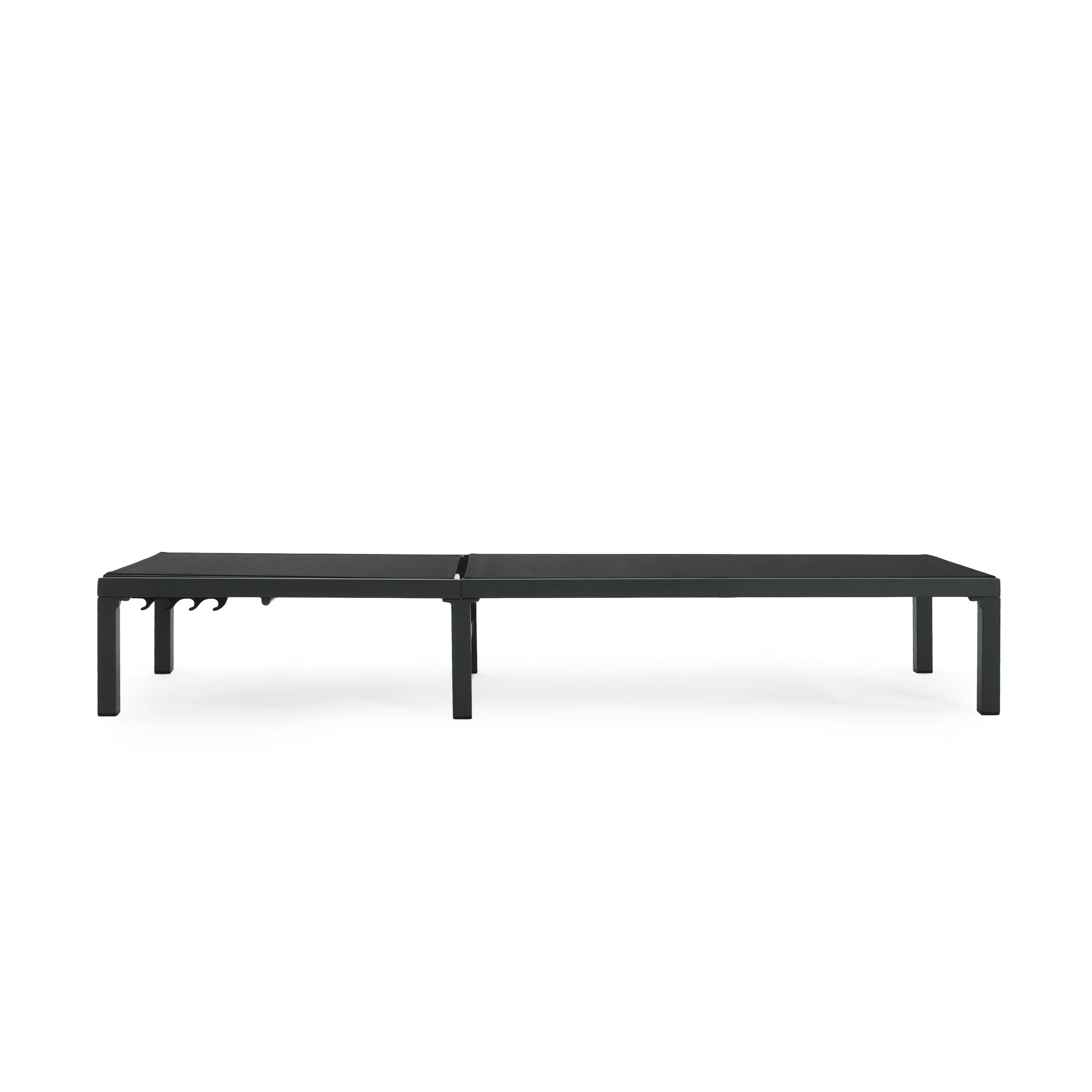 Westport Adjustable Outdoor Chaise Lounge Set of 2 Black Aluminum Frame - Image 12