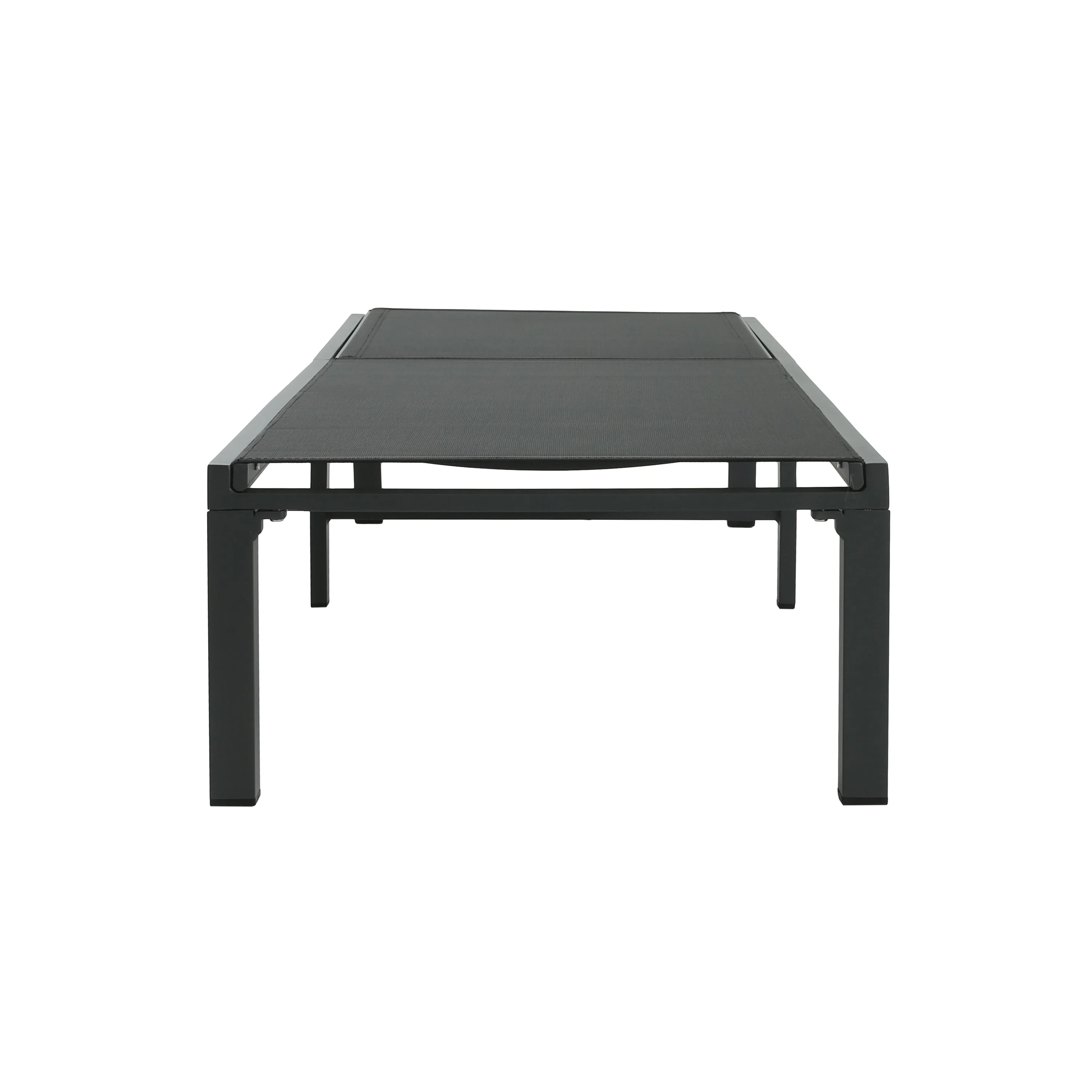 Westport Adjustable Outdoor Chaise Lounge Set of 2 Black Aluminum Frame - Image 7