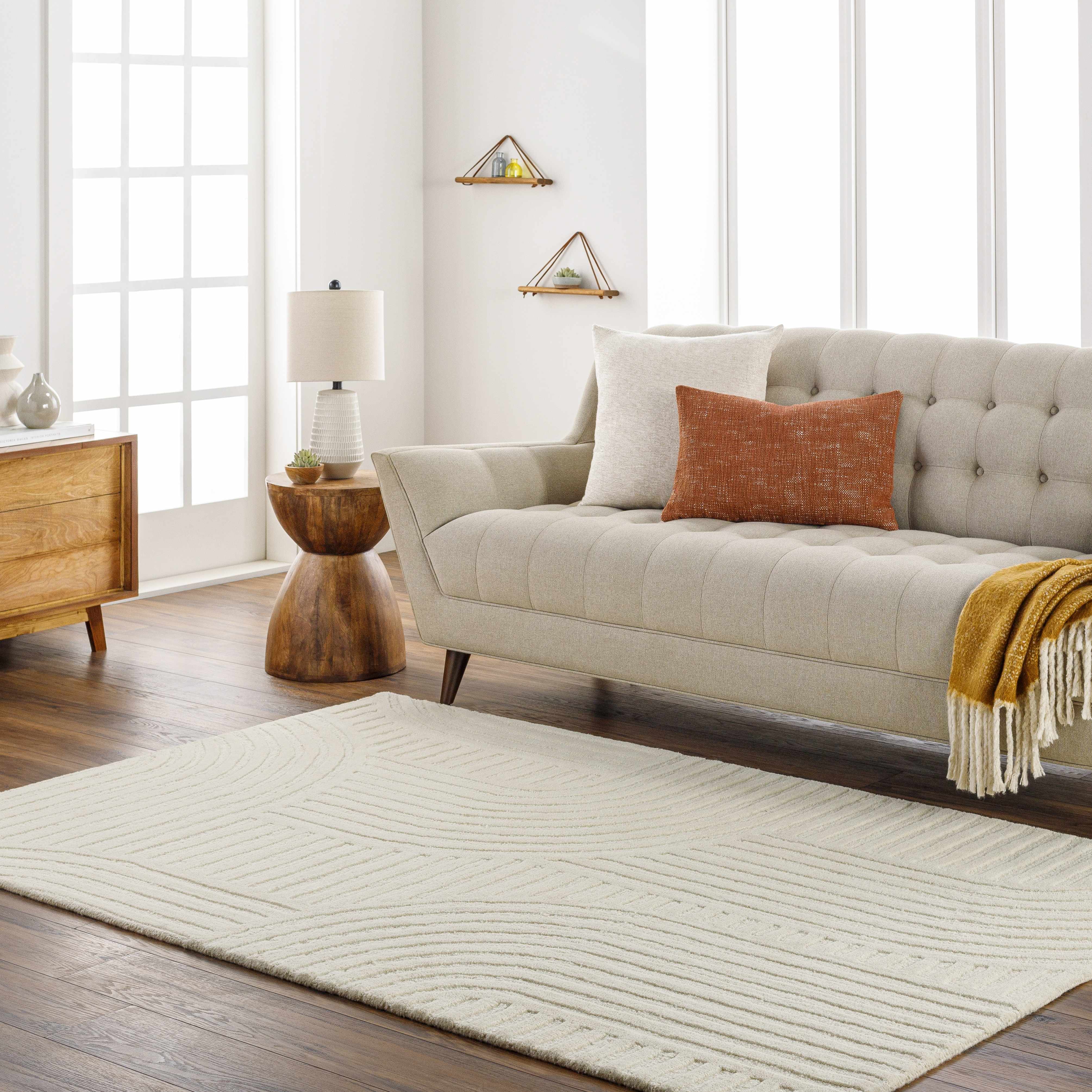 Whan Off White Area Rug - Clearance - Image 7
