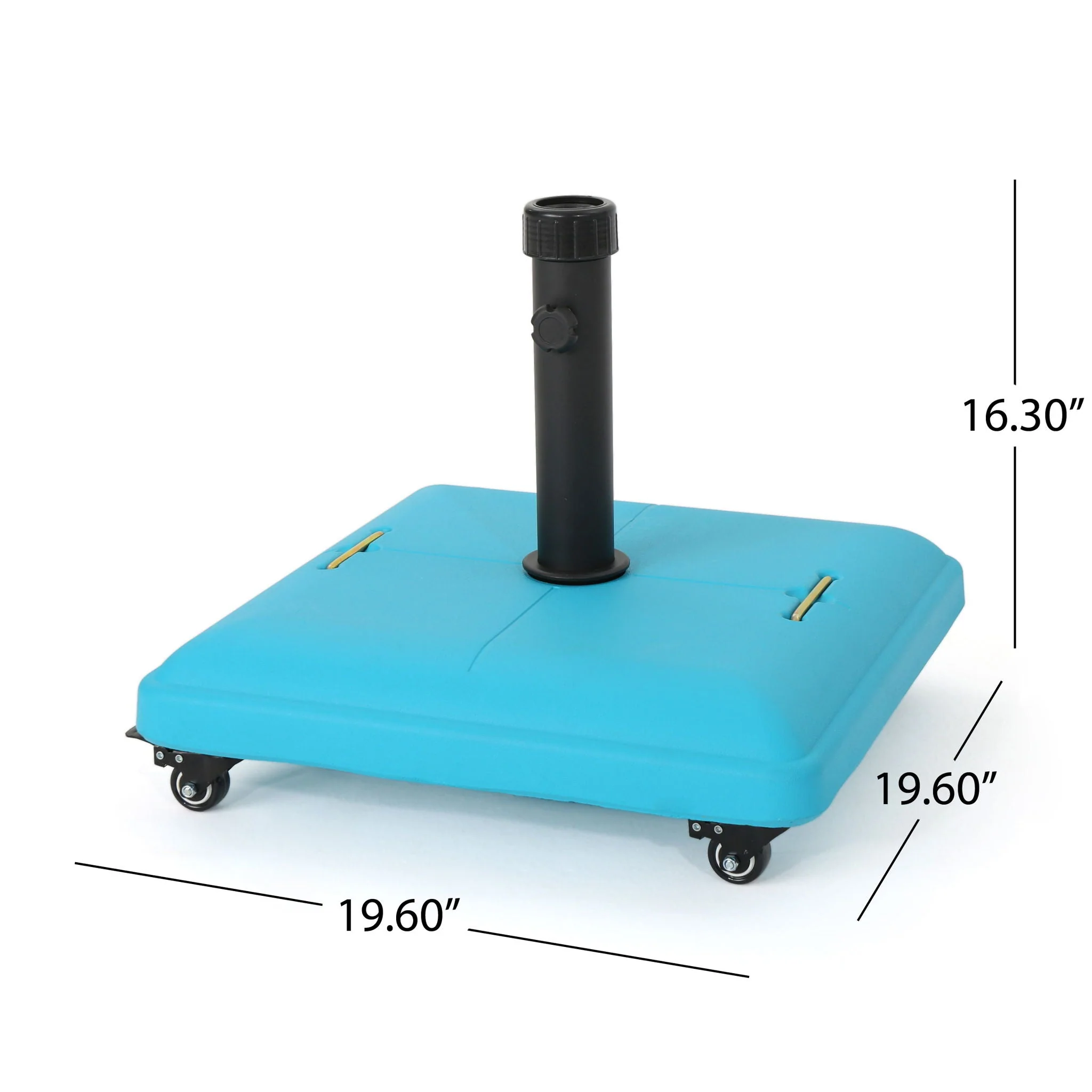 Wheelie - Stylish Square Umbrella Base With Stainless Steel Pole Handle - Image 6