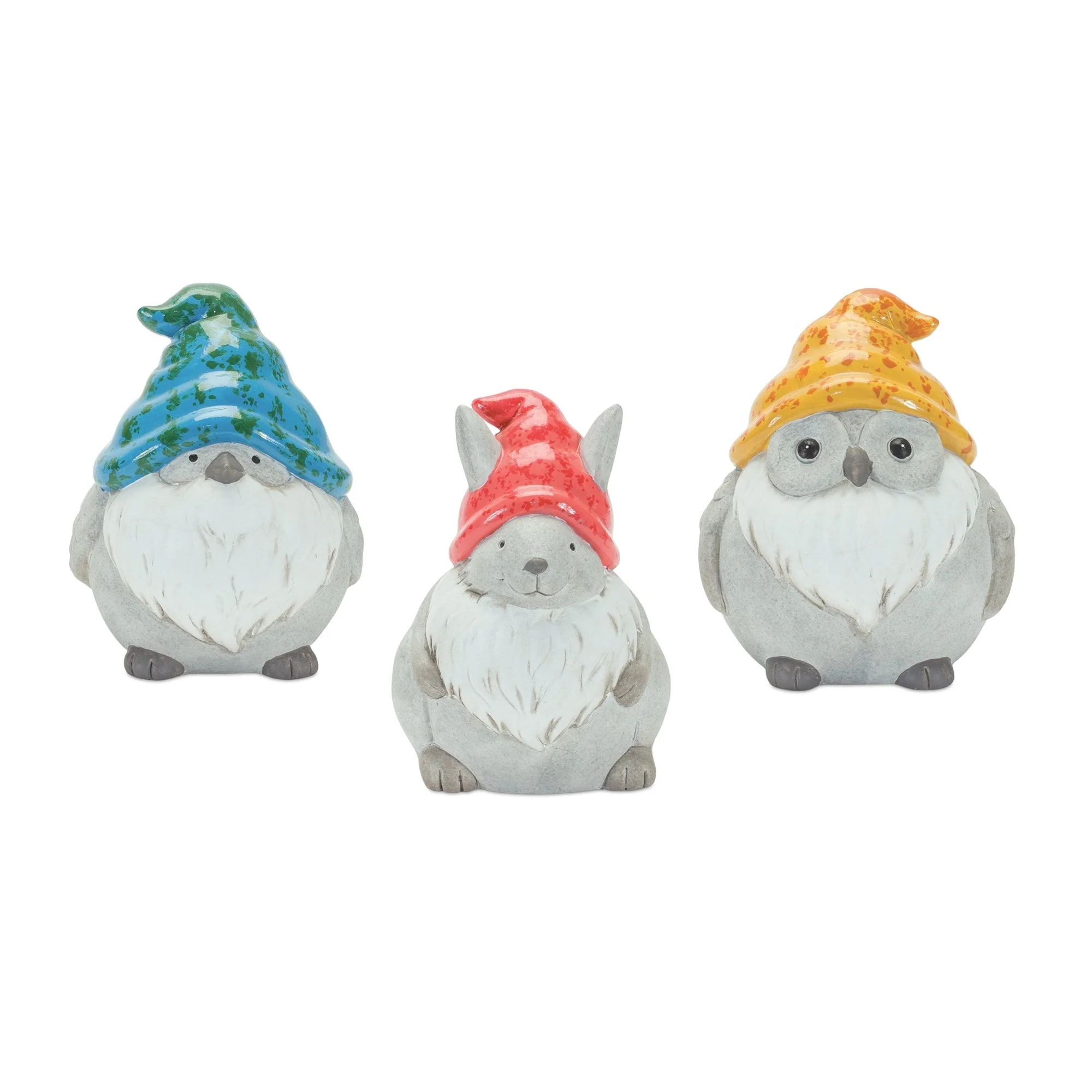 Whimsical animal gnome garden statue (set of 12) - Image 2