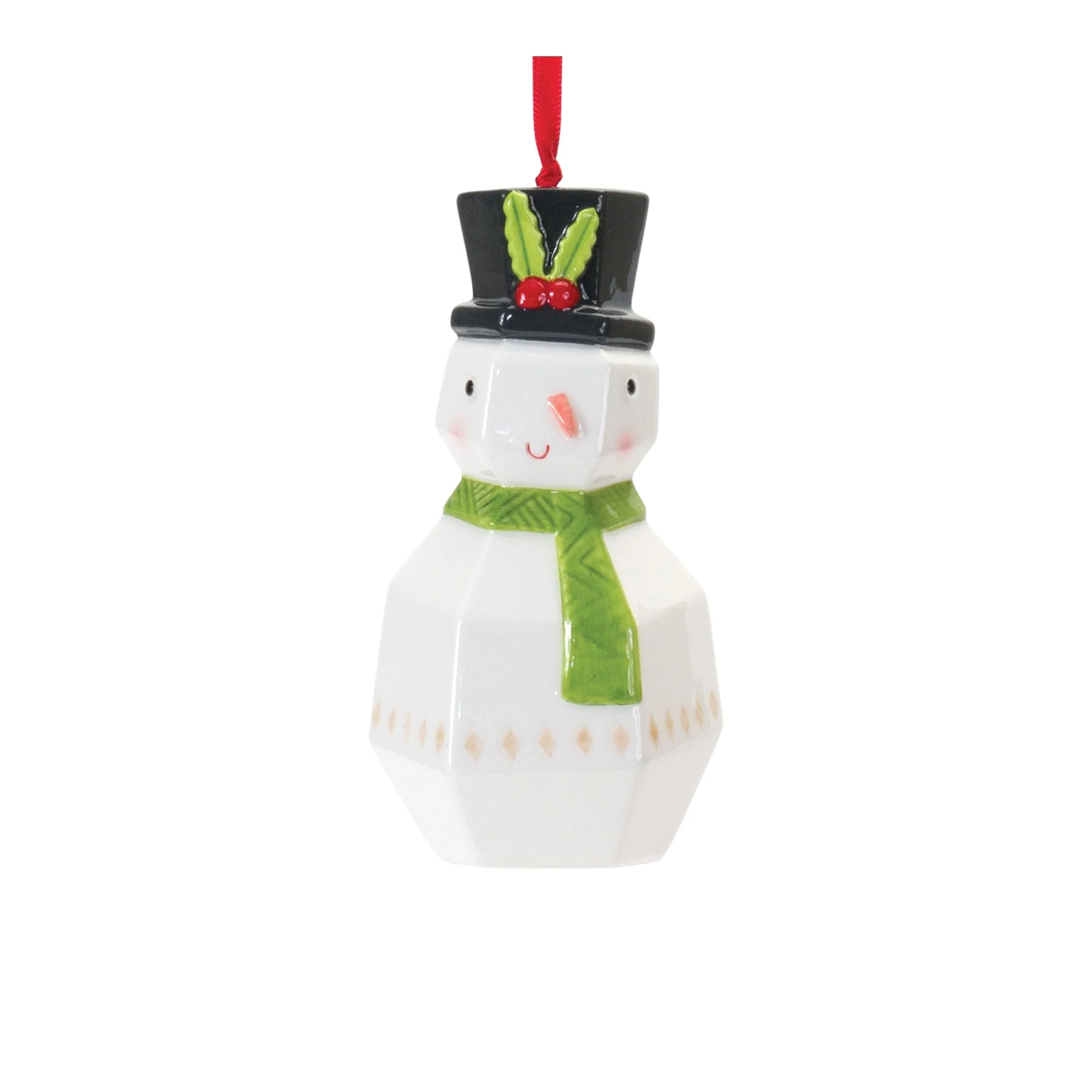Whimsical Santa and Snowman Ornament (Set of 6) - Image 3