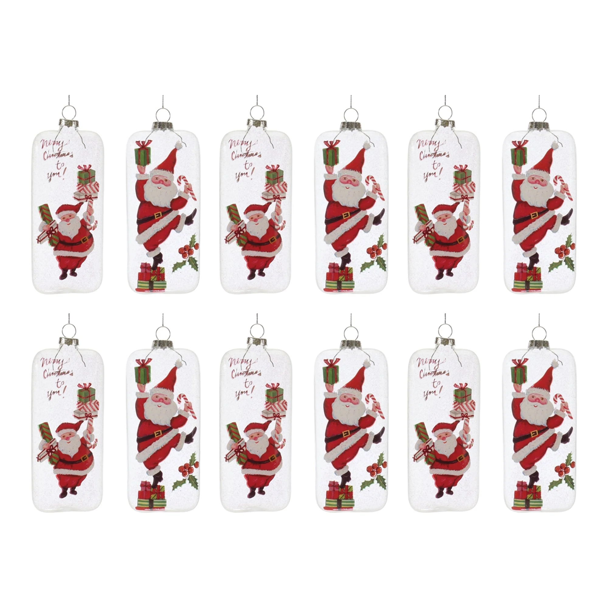 Whimsical Santa Ornament (Set of 12) - Image 3