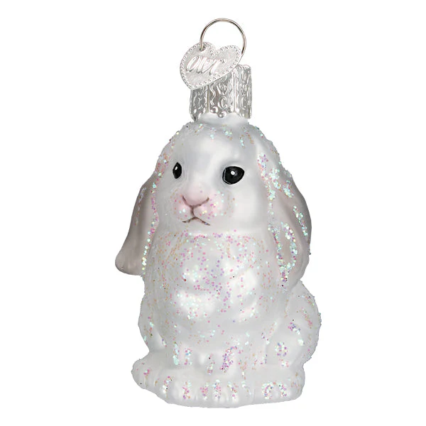 White Baby Bunny Ornament - Image 3