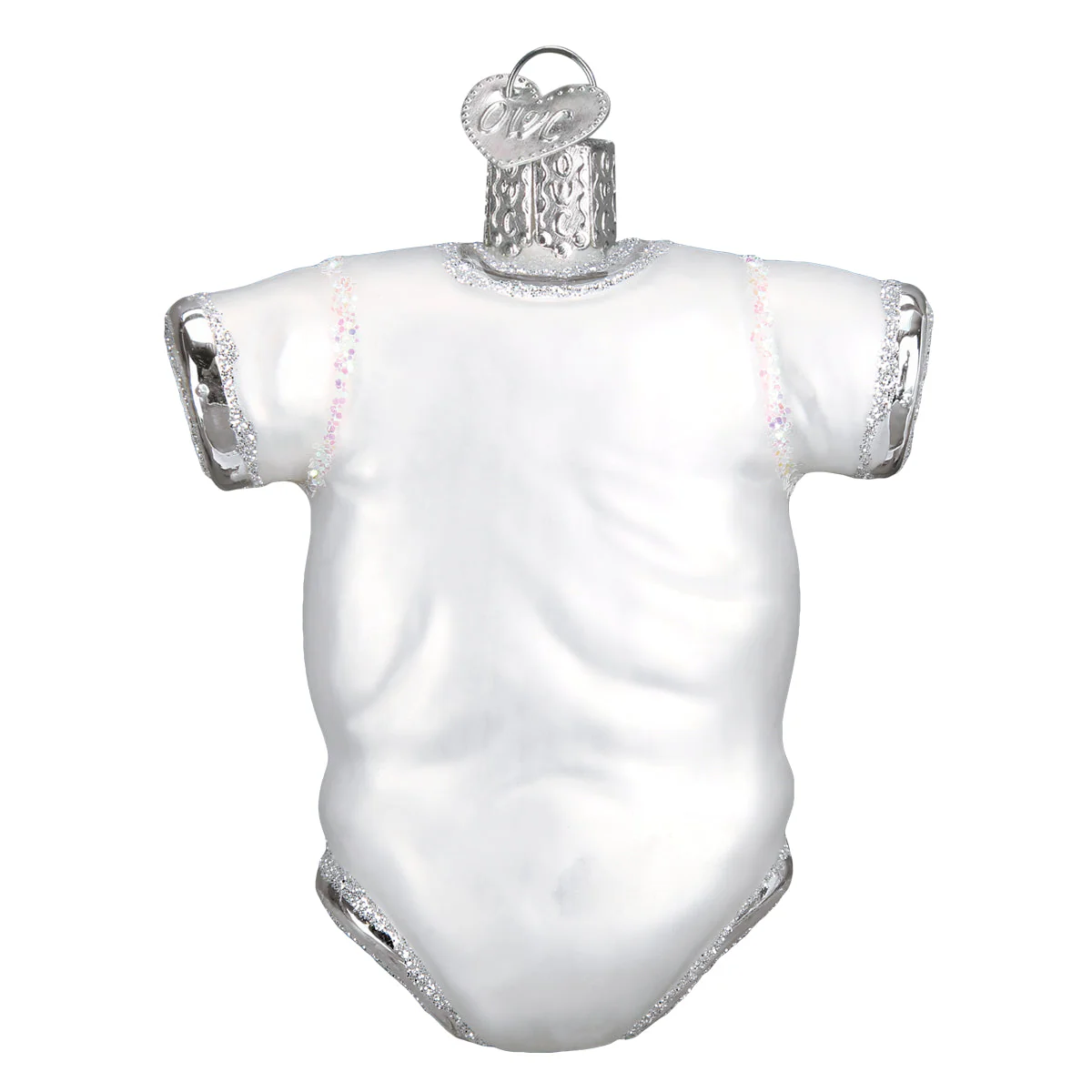 White Baby Onesie Ornament - Image 3