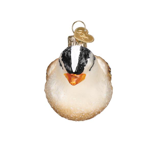 White Crowned Sparrow Christmas Tree Decoration - Image 4
