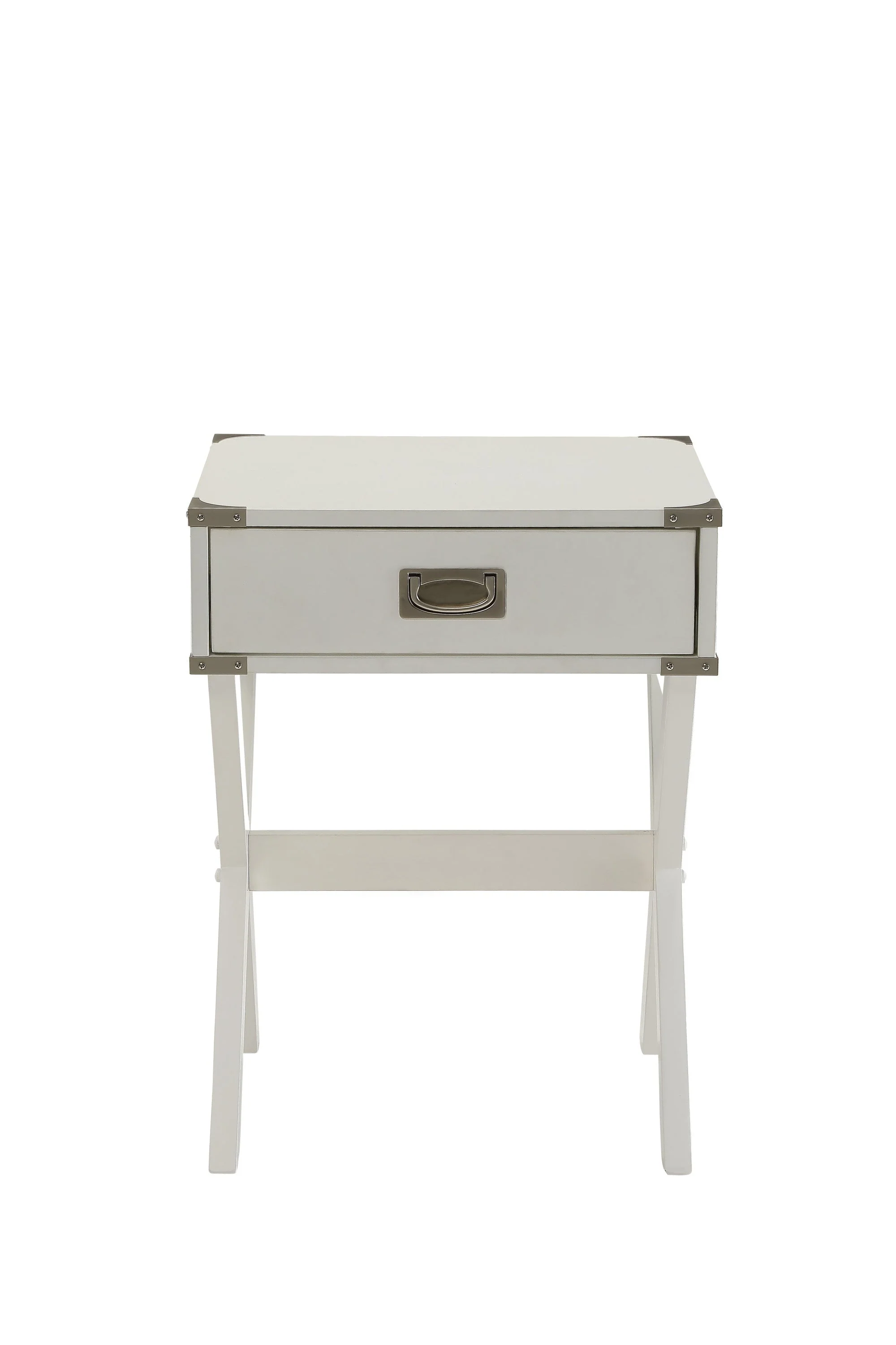 White Finish Accent Table - Image 4