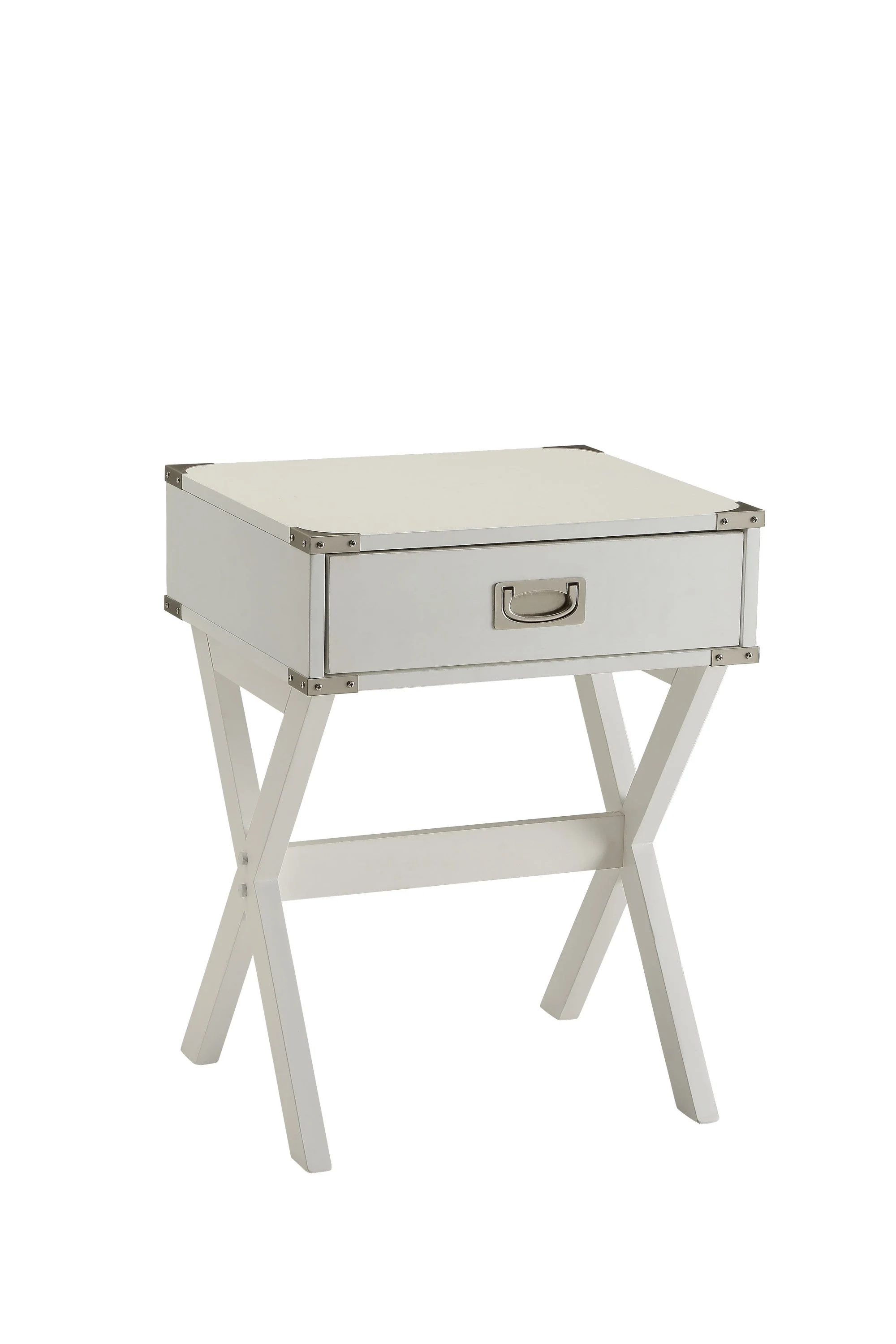 White Finish Accent Table - Image 6