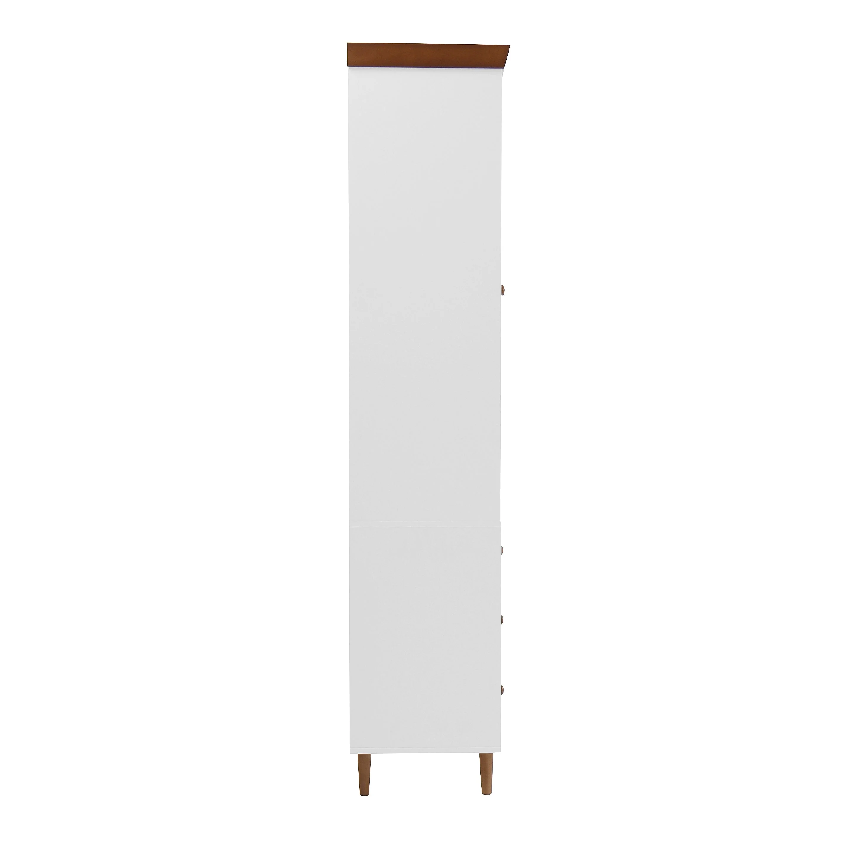 White MDF Display Storage Cabinet with Glass Doors and Adjustable Shelves - Image 26