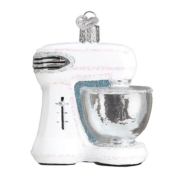 White Mixer Ornament by Old World Christmas - Image 3