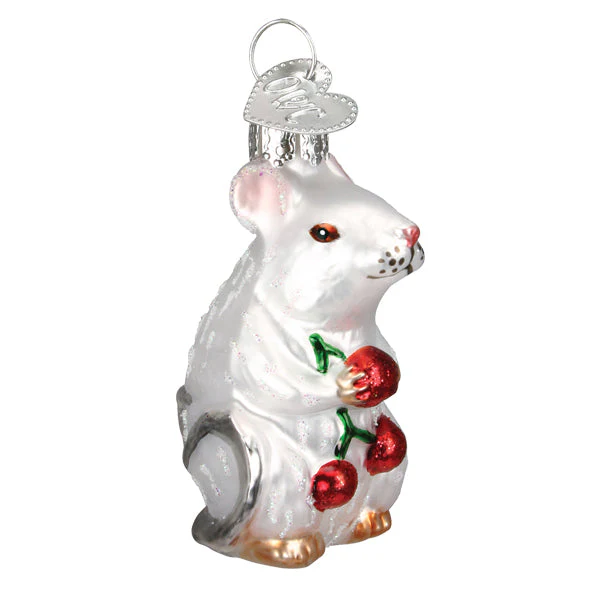 White Mouse Ornament - Image 2