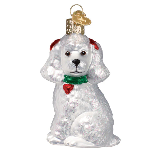 White Poodle Ornament - Image 2