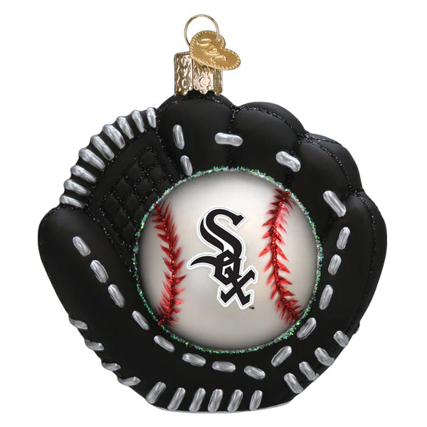 White Sox Baseball Mitt Ornament - Image 3