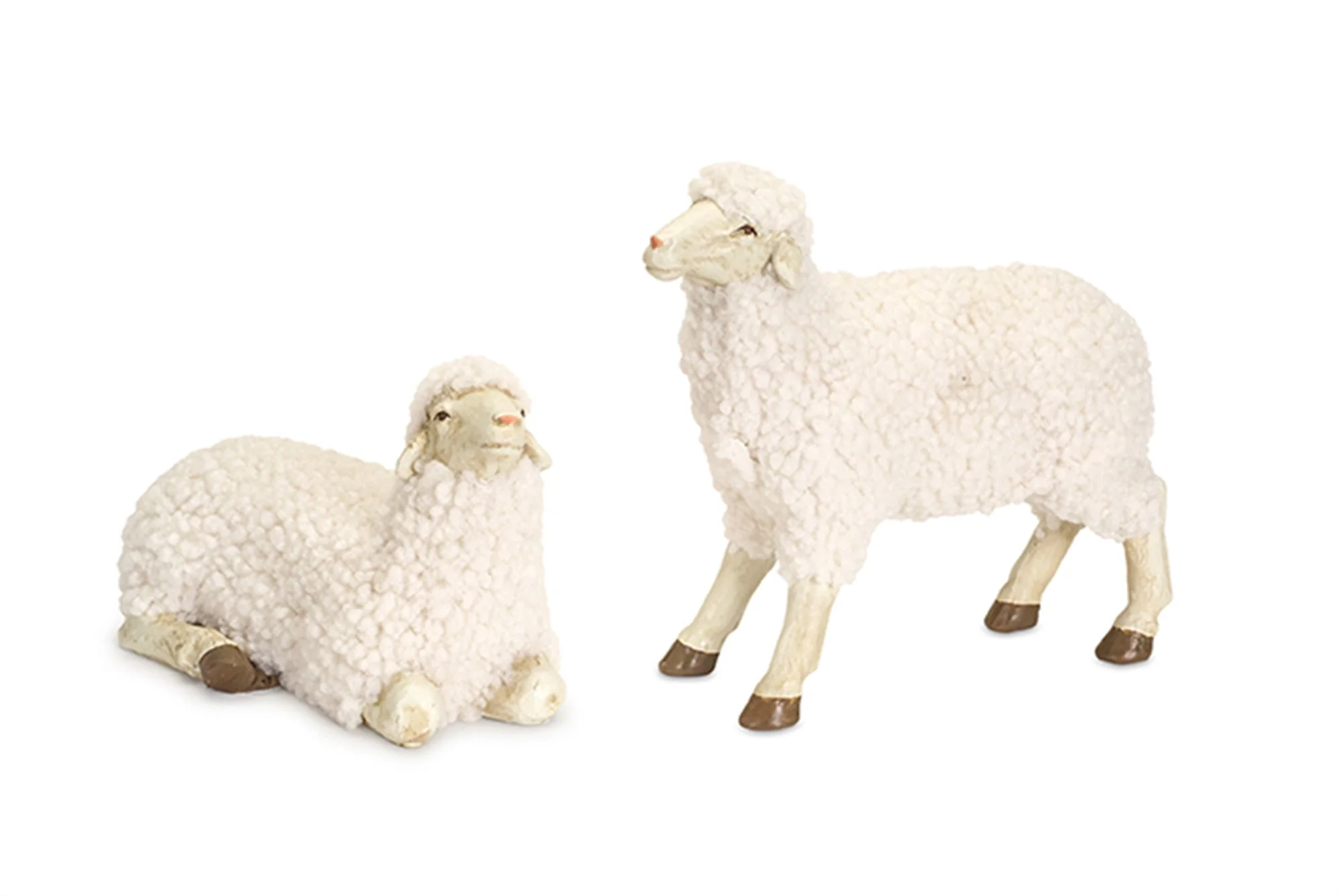 White tabletop sheep figurine (set of 4) - Image 2