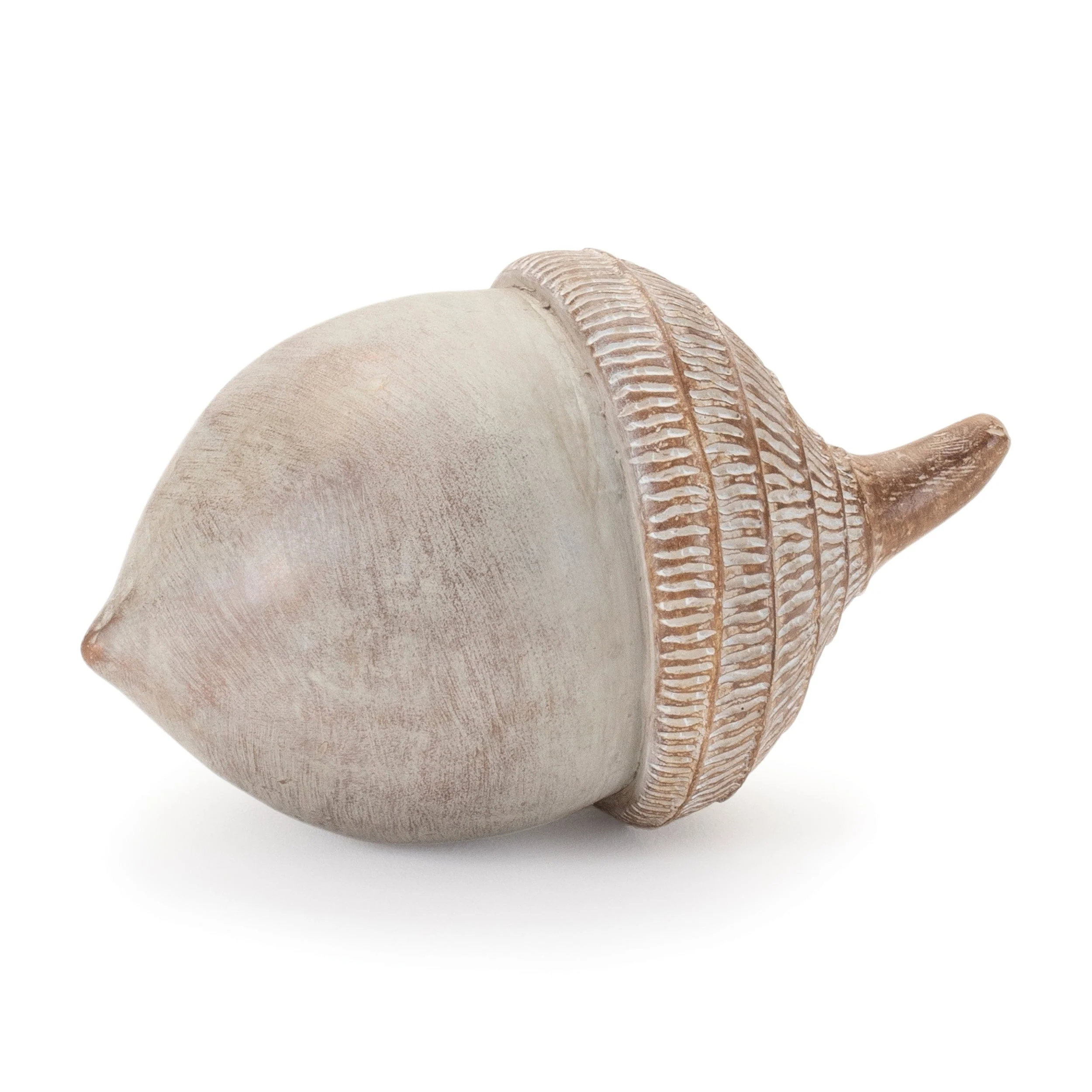White Washed Etched Acorn (Set of 6) - Image 4