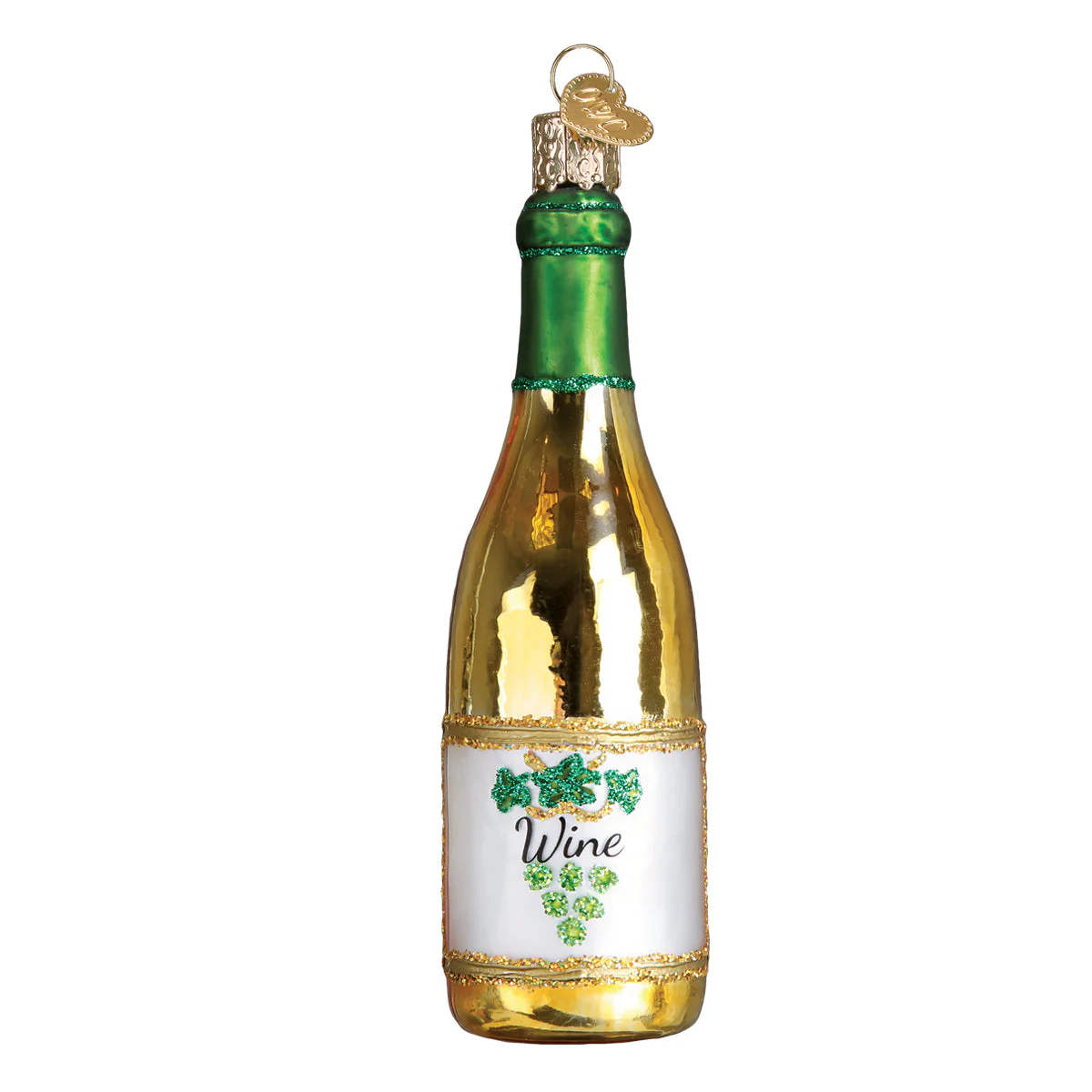 White Wine Bottle Ornament - Image 3