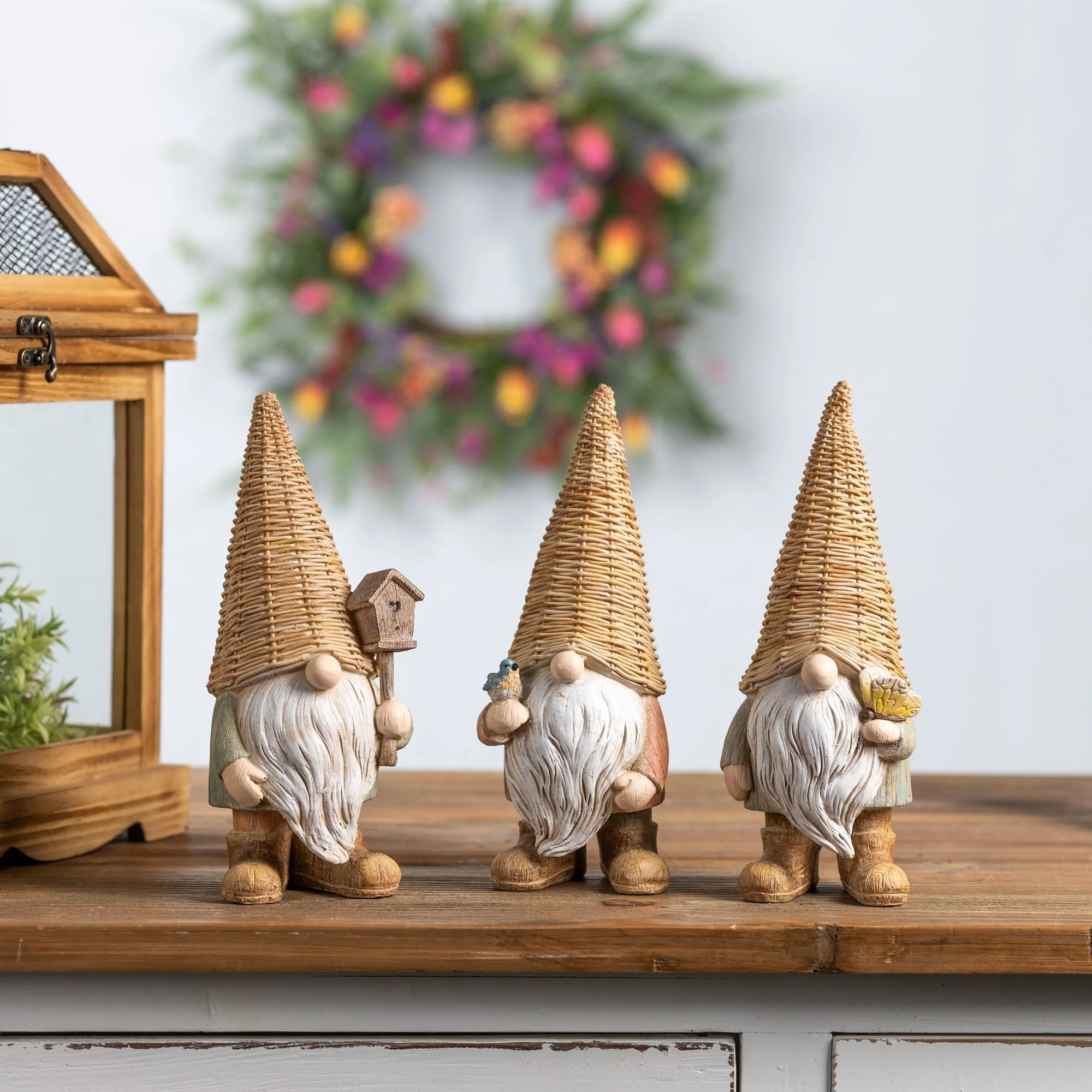 Wicker Gnome Figurine (Set of 3) - Image 2