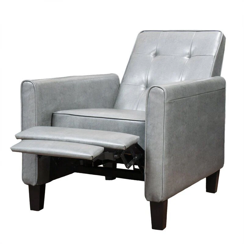 Wide Manual Club Recliner - Dark Gray - Image 4