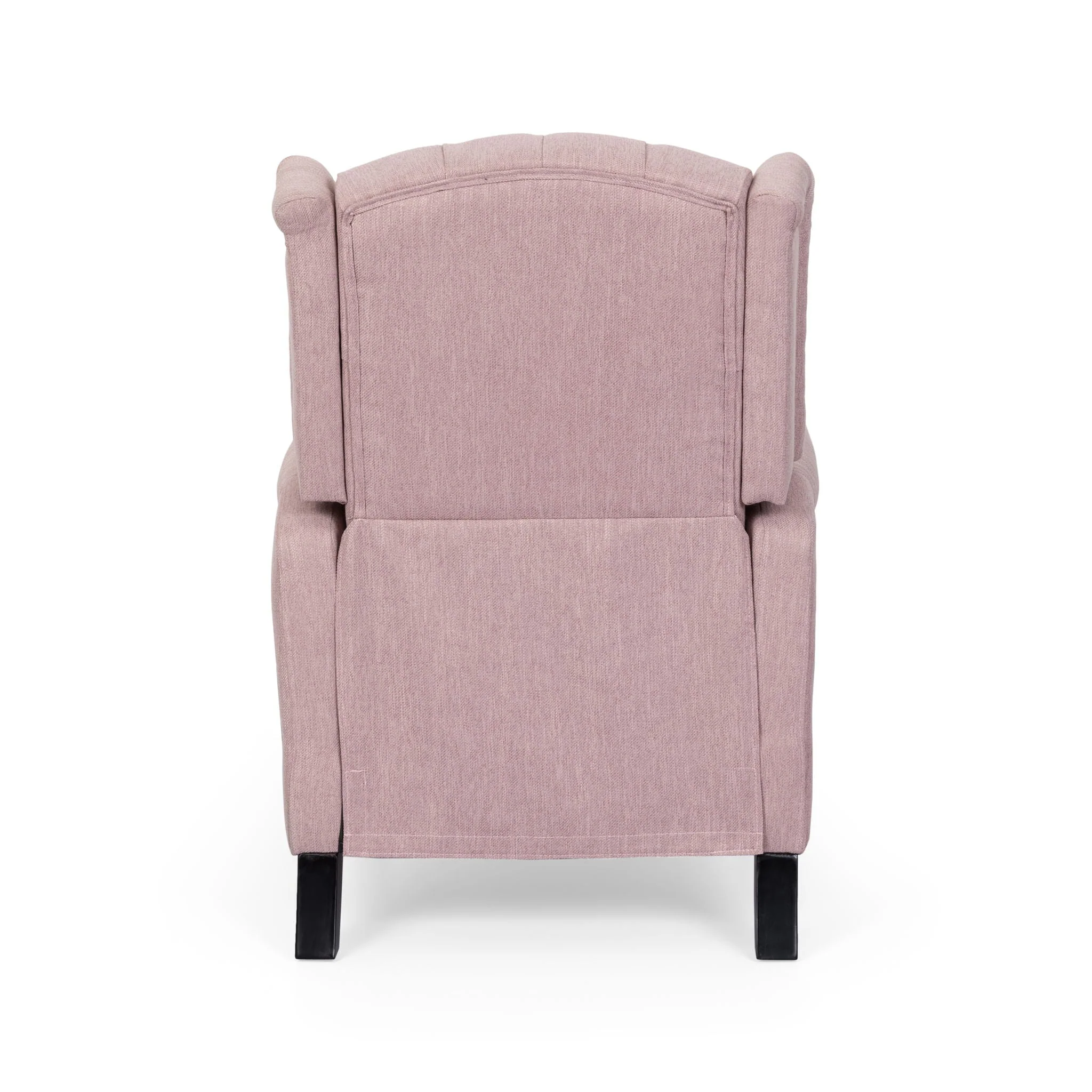 Wide Manual Wing Chair Recliner - Light Pink - Image 12