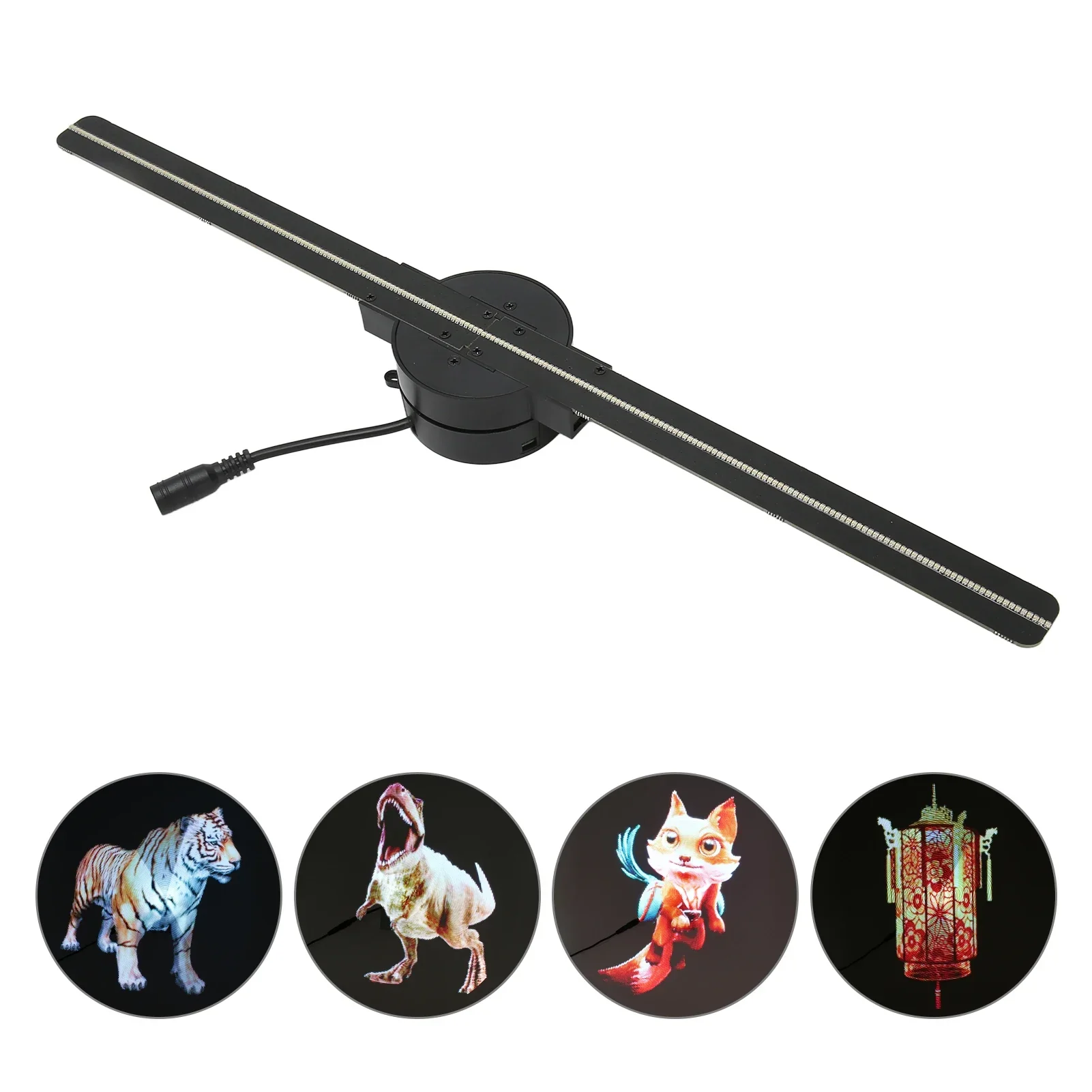 WiFi 3D Hologram Fan Projector 176° View Advertising Display for Business