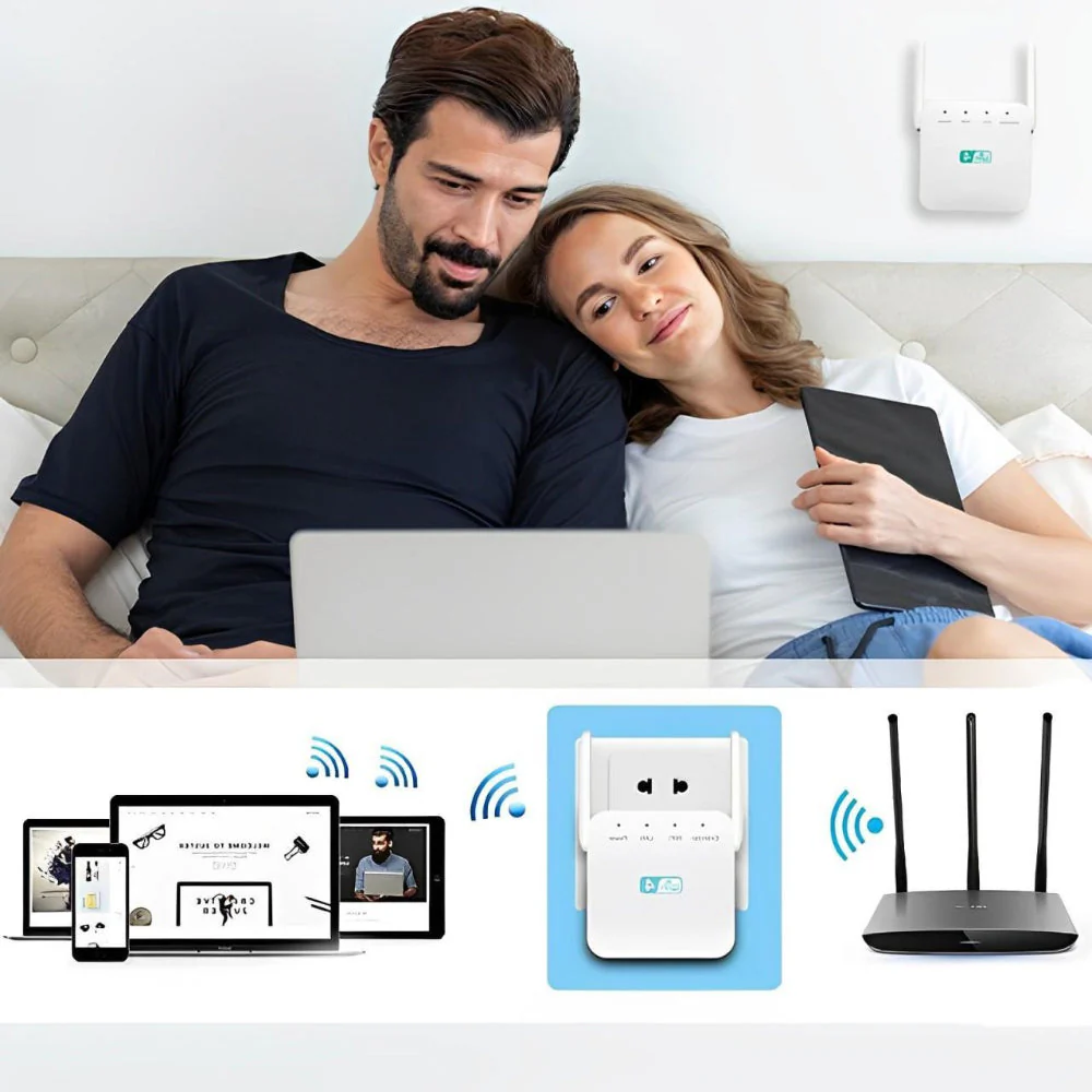 WiFi Extender 300Mbps 2.4GHz Range Booster with Ethernet Port - Image 8