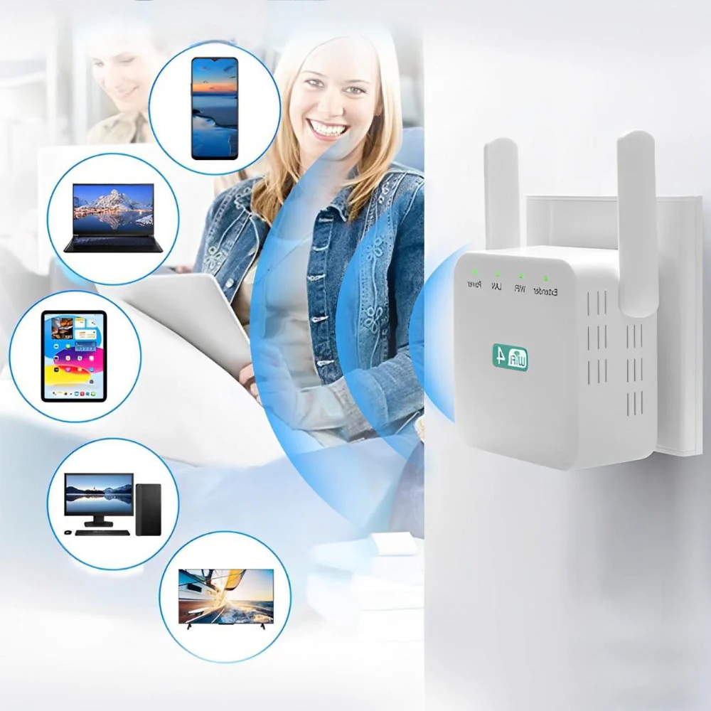 WiFi Extender 300Mbps 2.4GHz Range Booster with Ethernet Port - Image 9