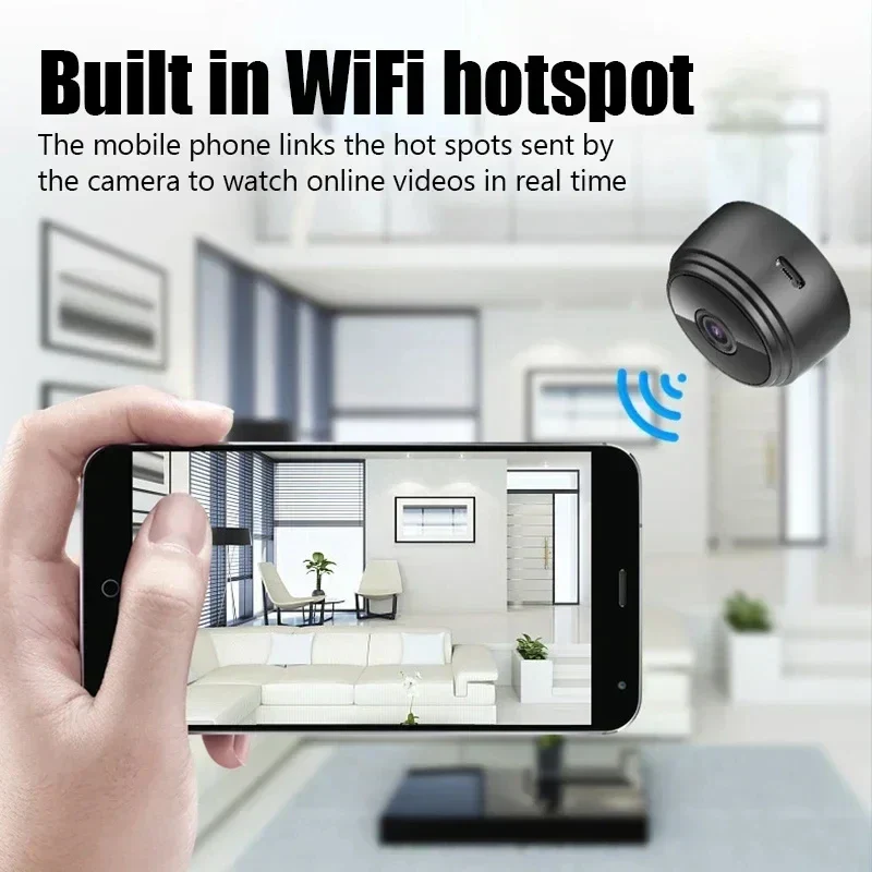WiFi Mini Smart Camera – Wireless Indoor Video Device with Motion Detection - Image 3