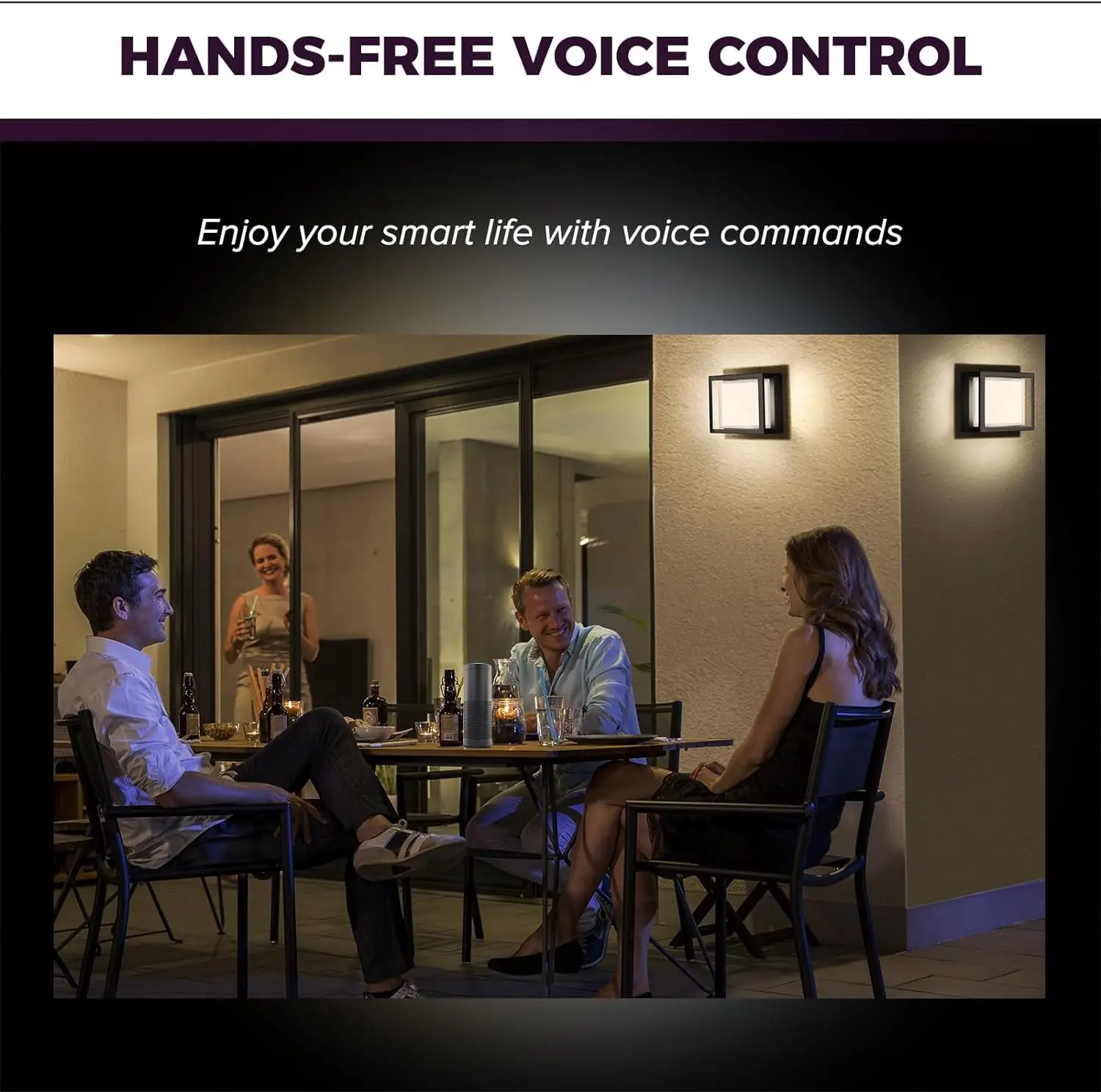 WiFi Smart Outdoor LED Wall Light RGBICW 20W Waterproof Voice Control - Image 5