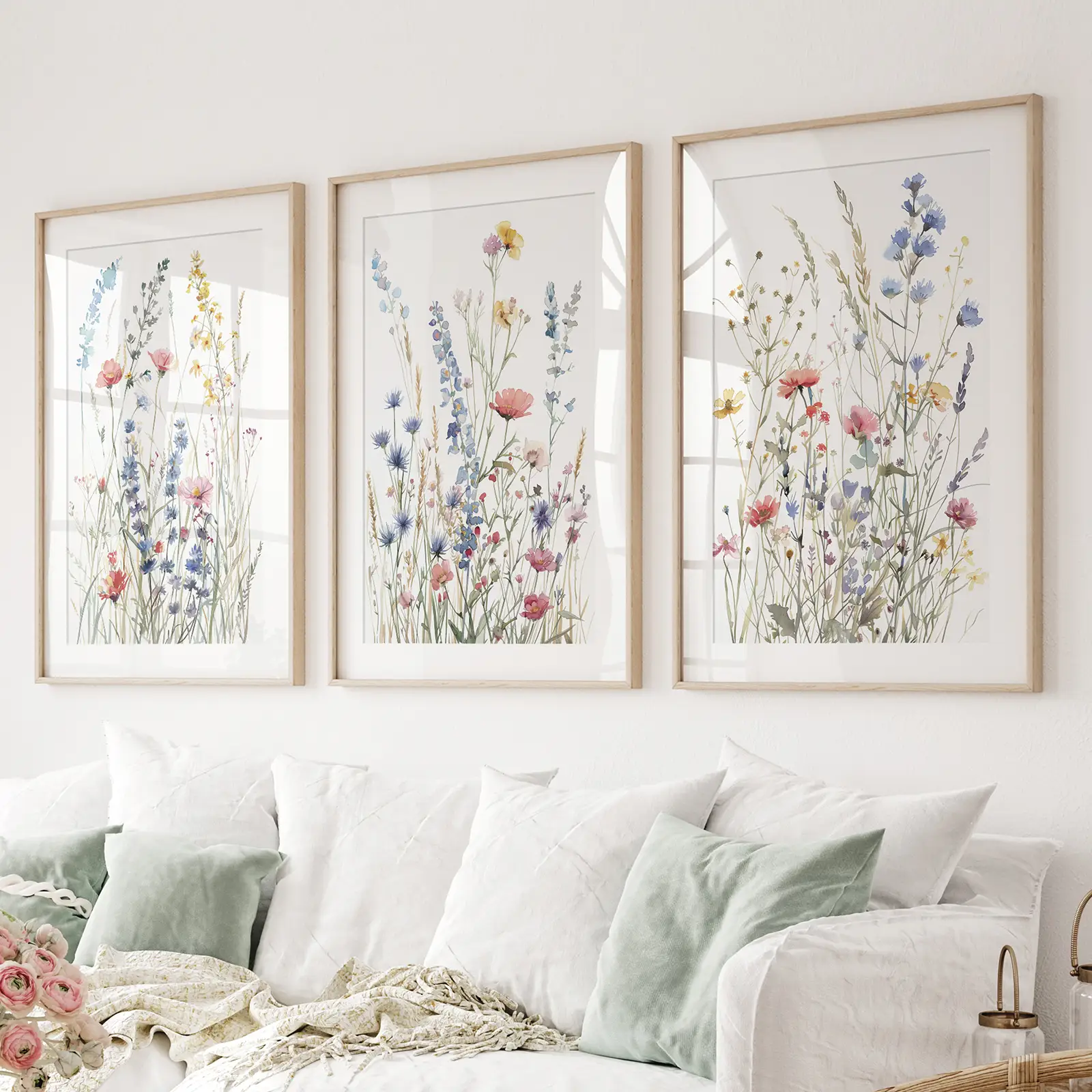Wildflower Colorful Trendy Wall Art Poster Decor - Image 2