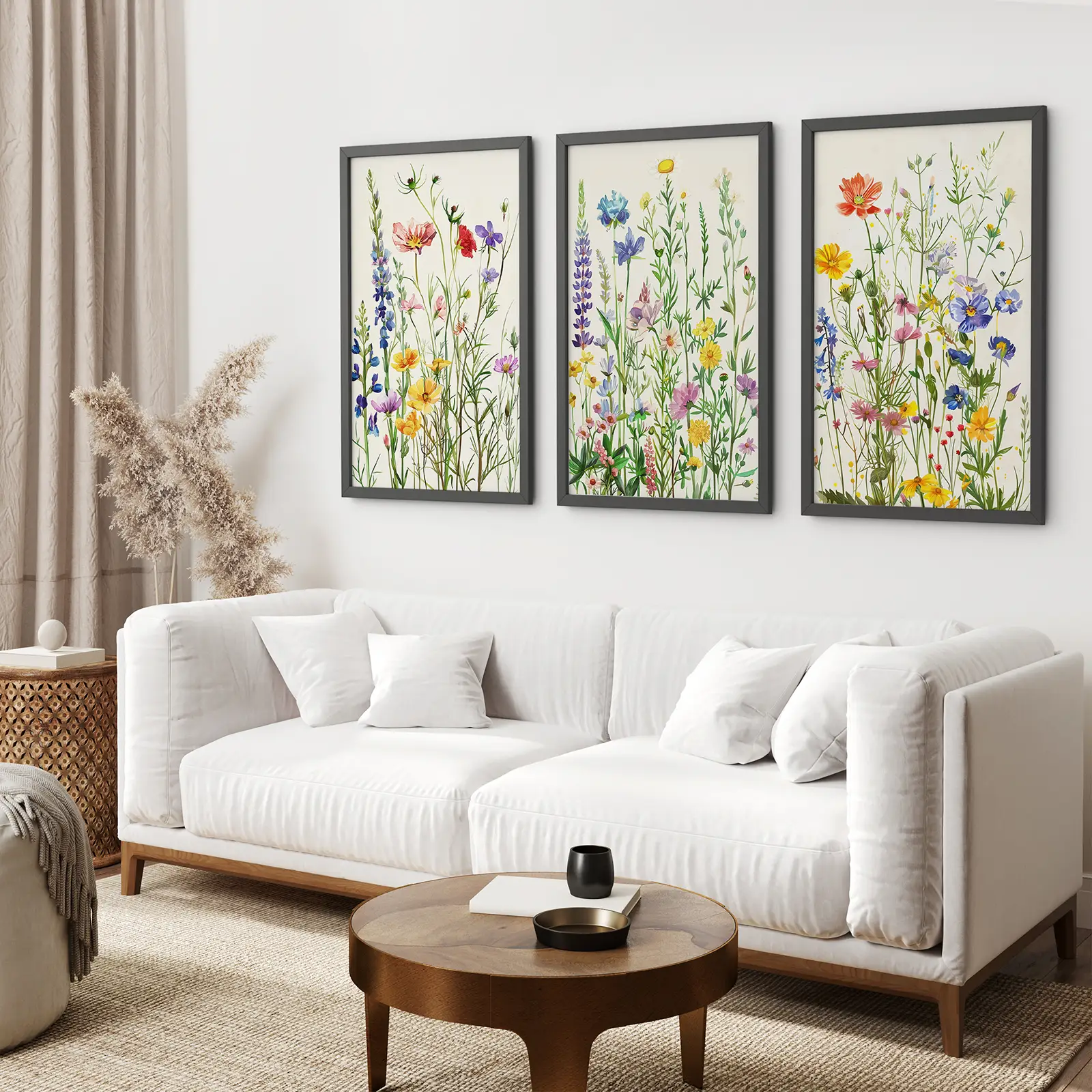 Wildflower Floral Wall Art Watercolor Prints - Image 2