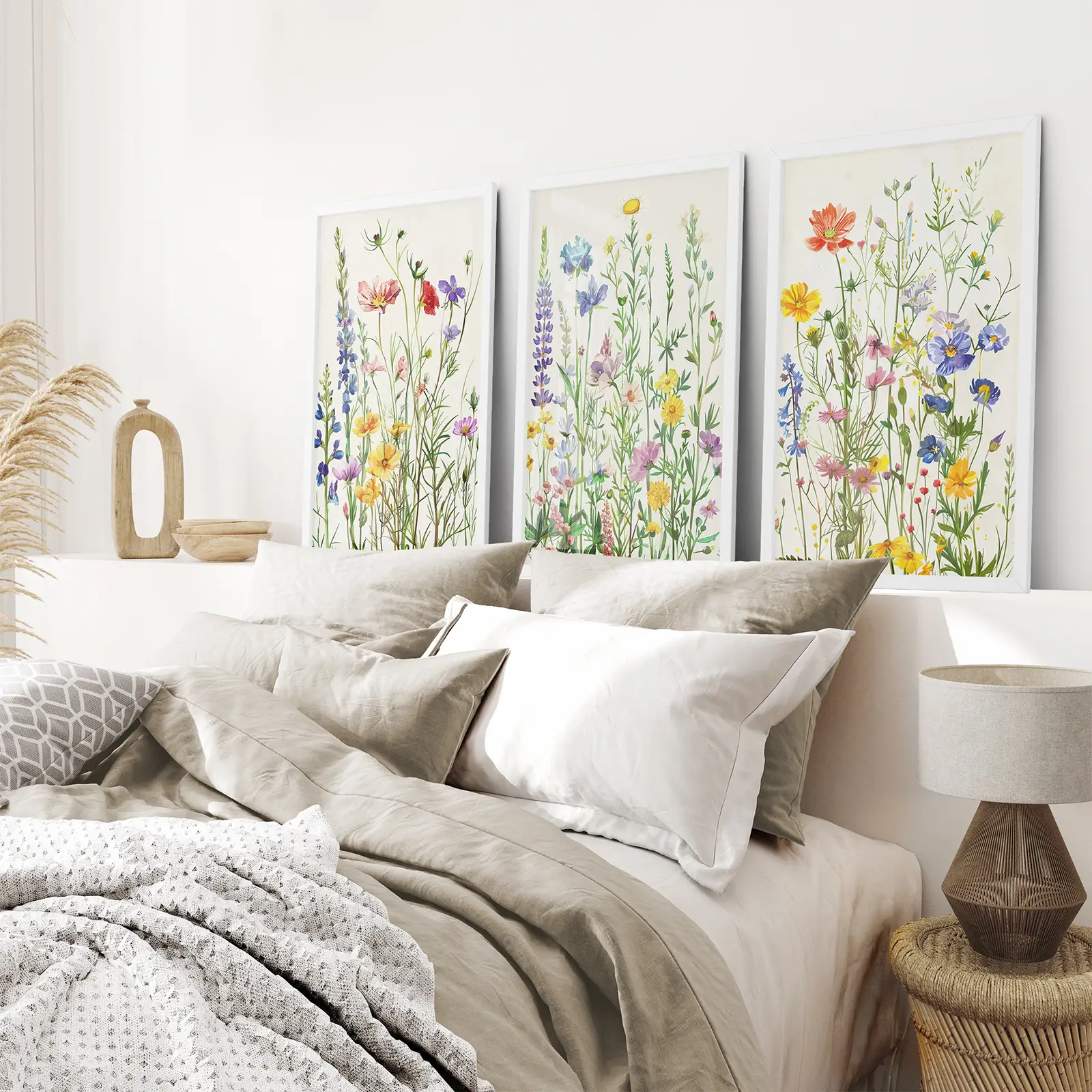 Wildflower Floral Wall Art Watercolor Prints - Image 3