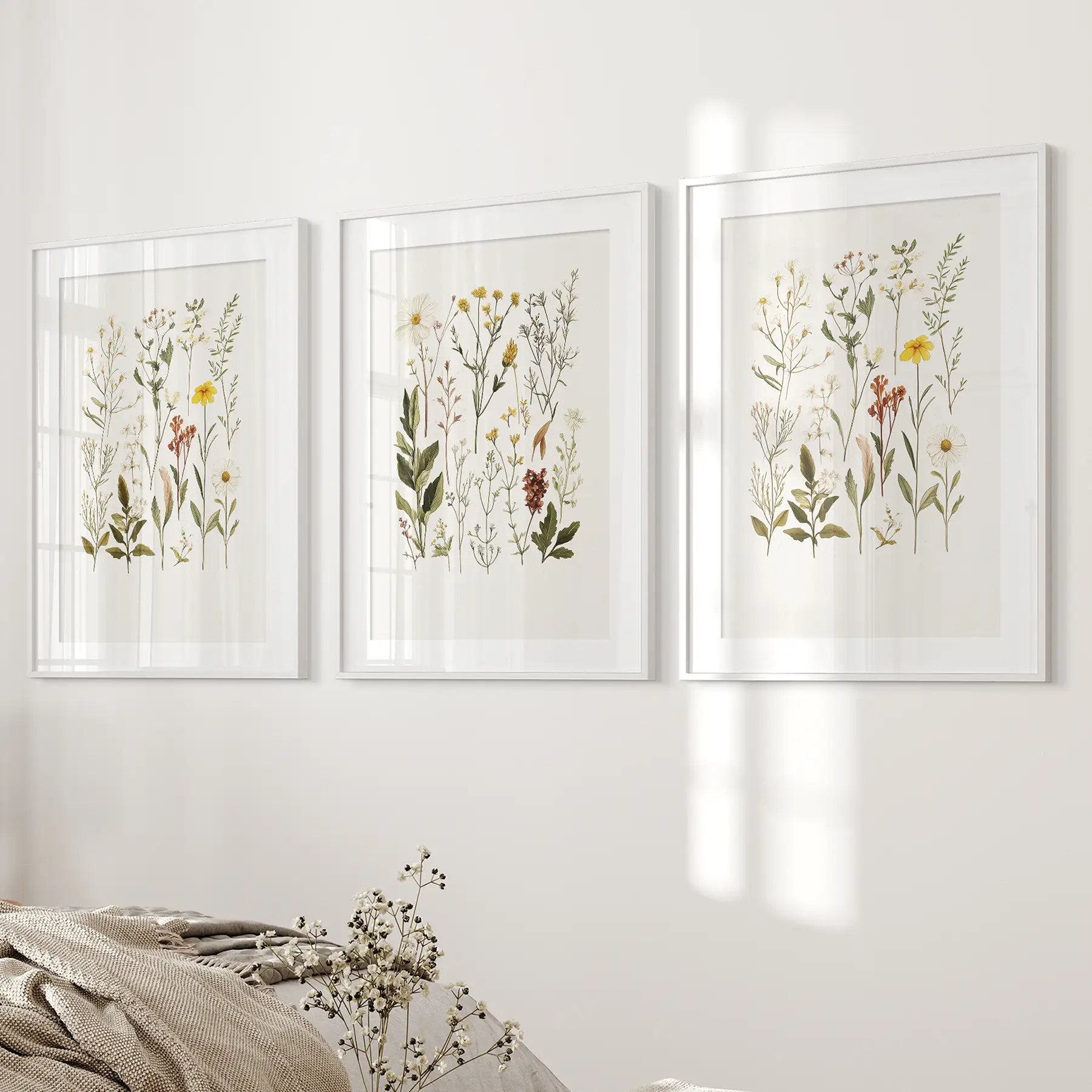 Wildflower Nature Prints. Modern Wall Art Decor - Image 2