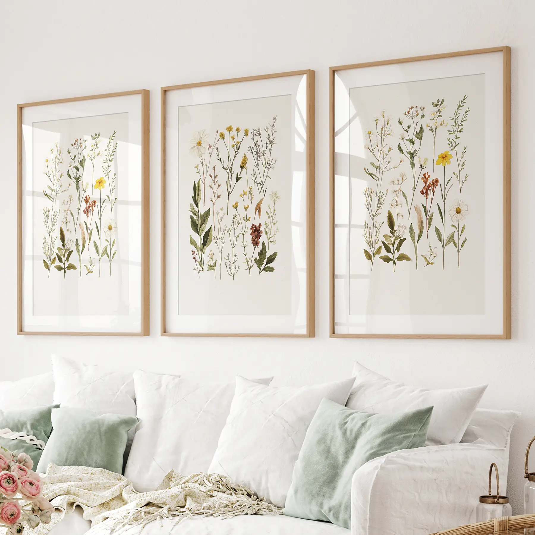 Wildflower Nature Prints. Modern Wall Art Decor - Image 6