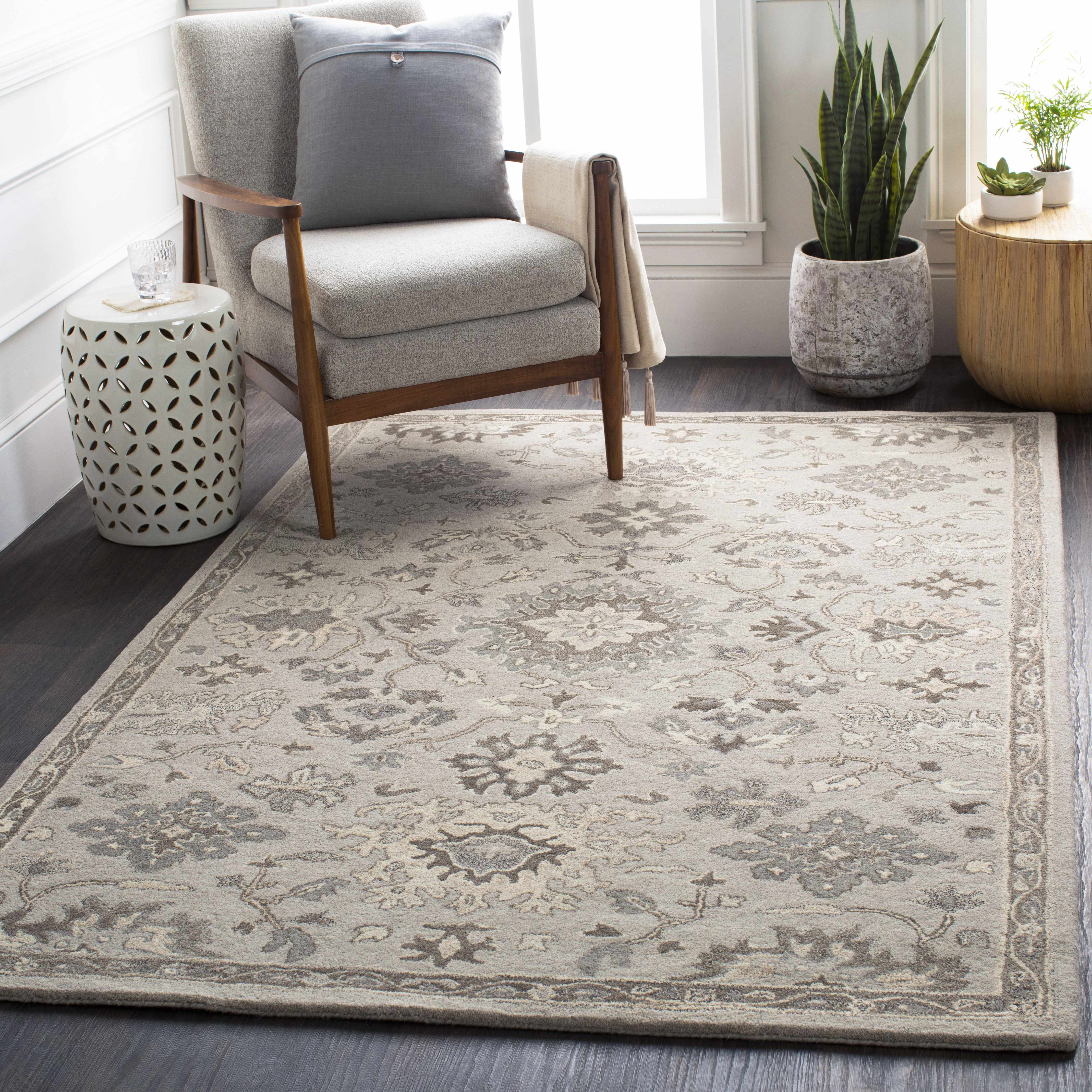 Willimantic Beige Thick Wool Rug - Image 2