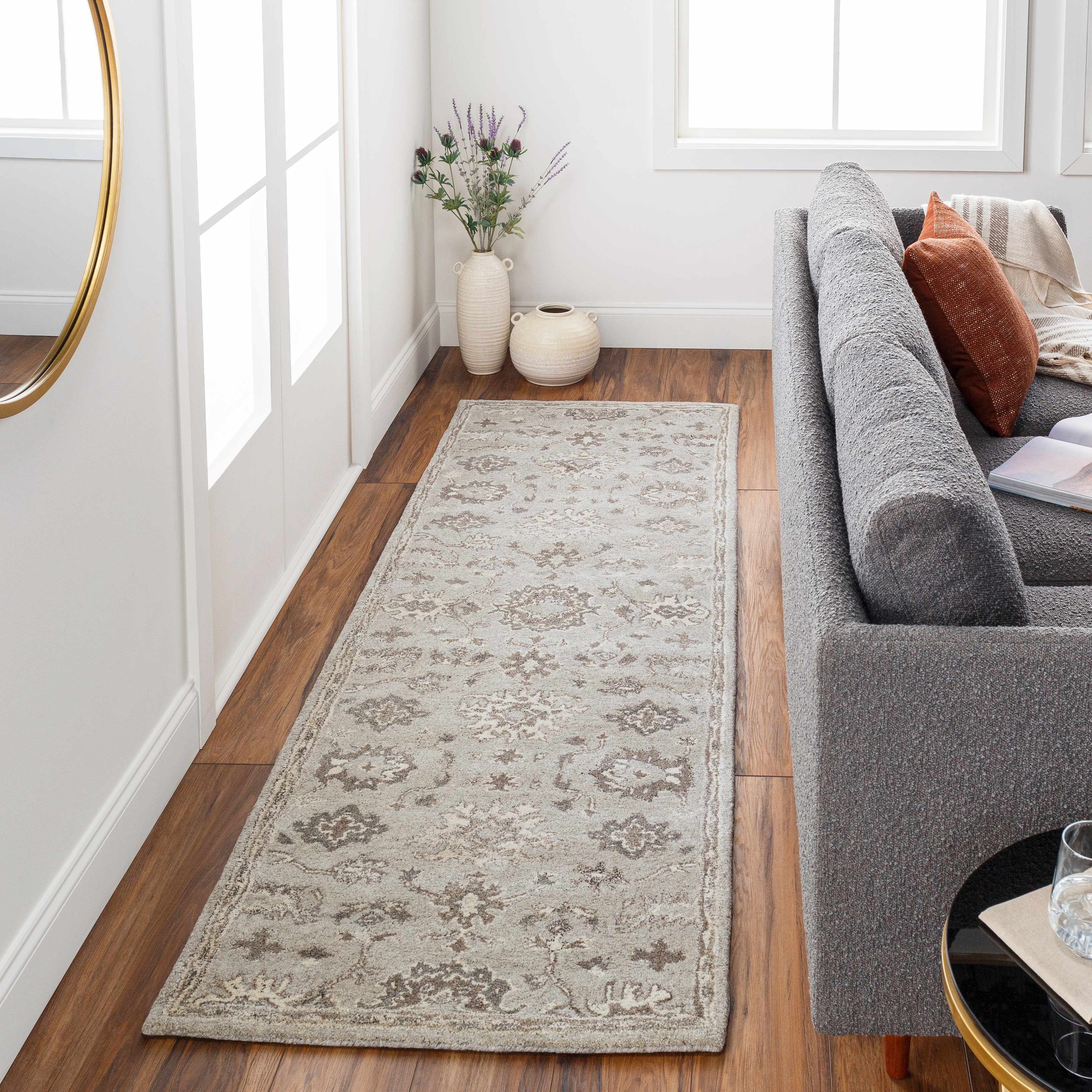 Willimantic Beige Thick Wool Rug - Image 6