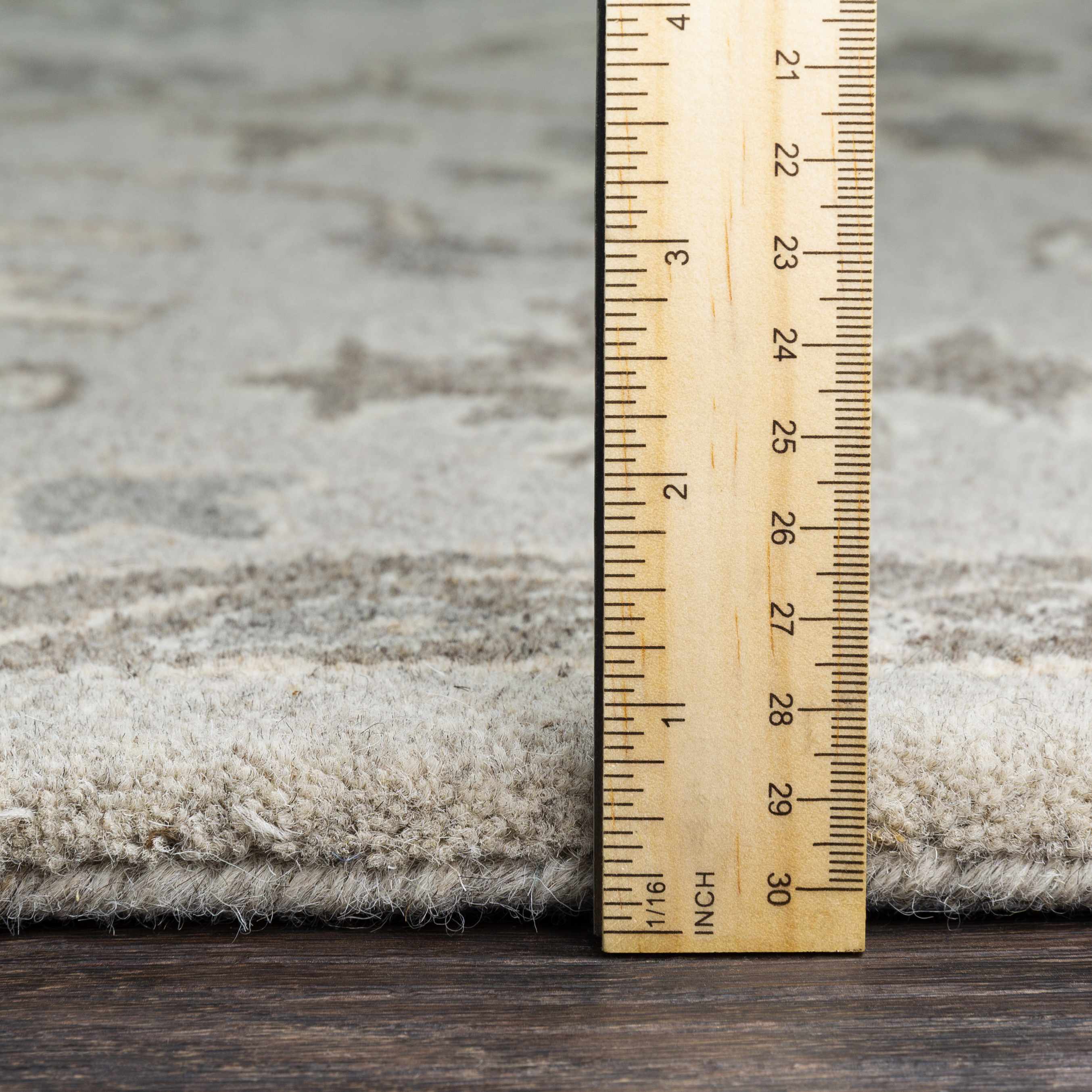 Willimantic Beige Thick Wool Rug - Image 8