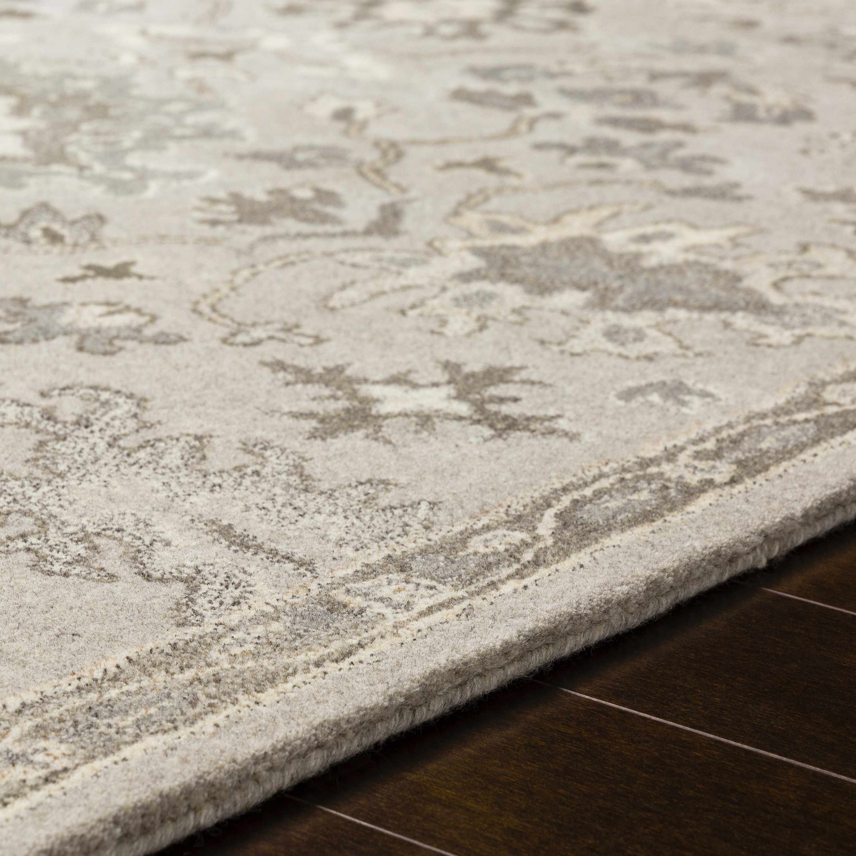 Willimantic Beige Thick Wool Rug - Image 9