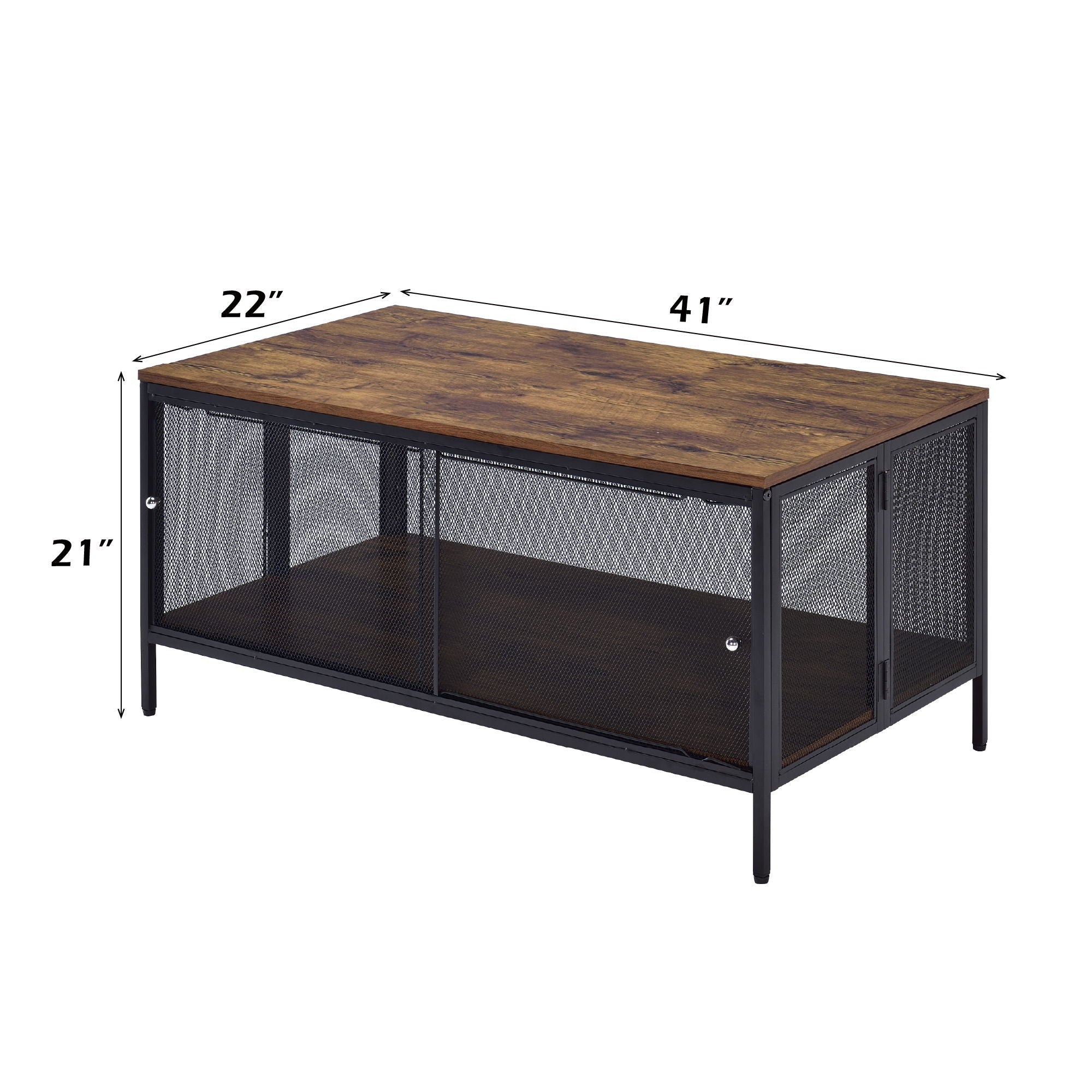 Winam - Coffee Table - Antique Oak / Black - Image 2