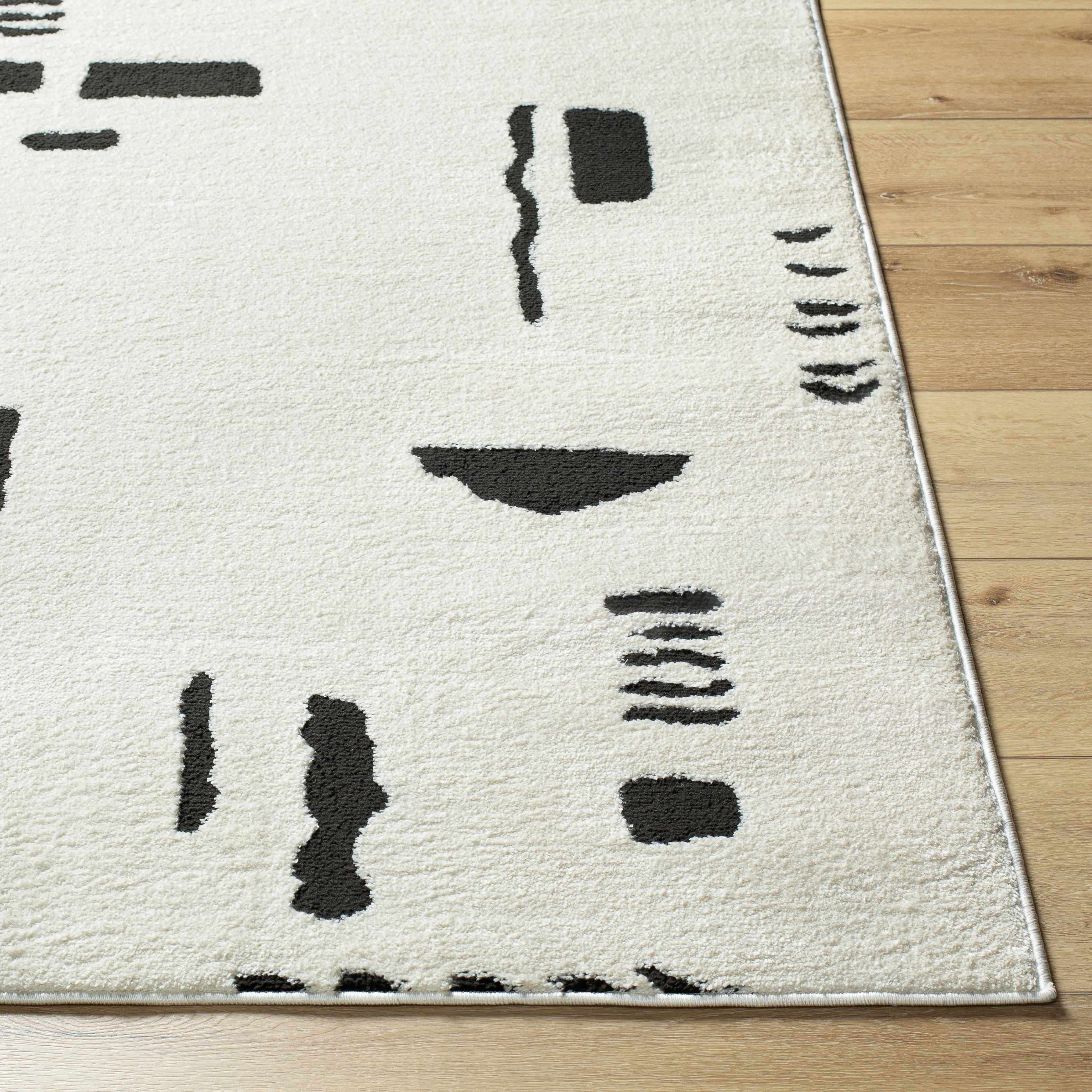 Winda Black & White Area Rug - Image 4