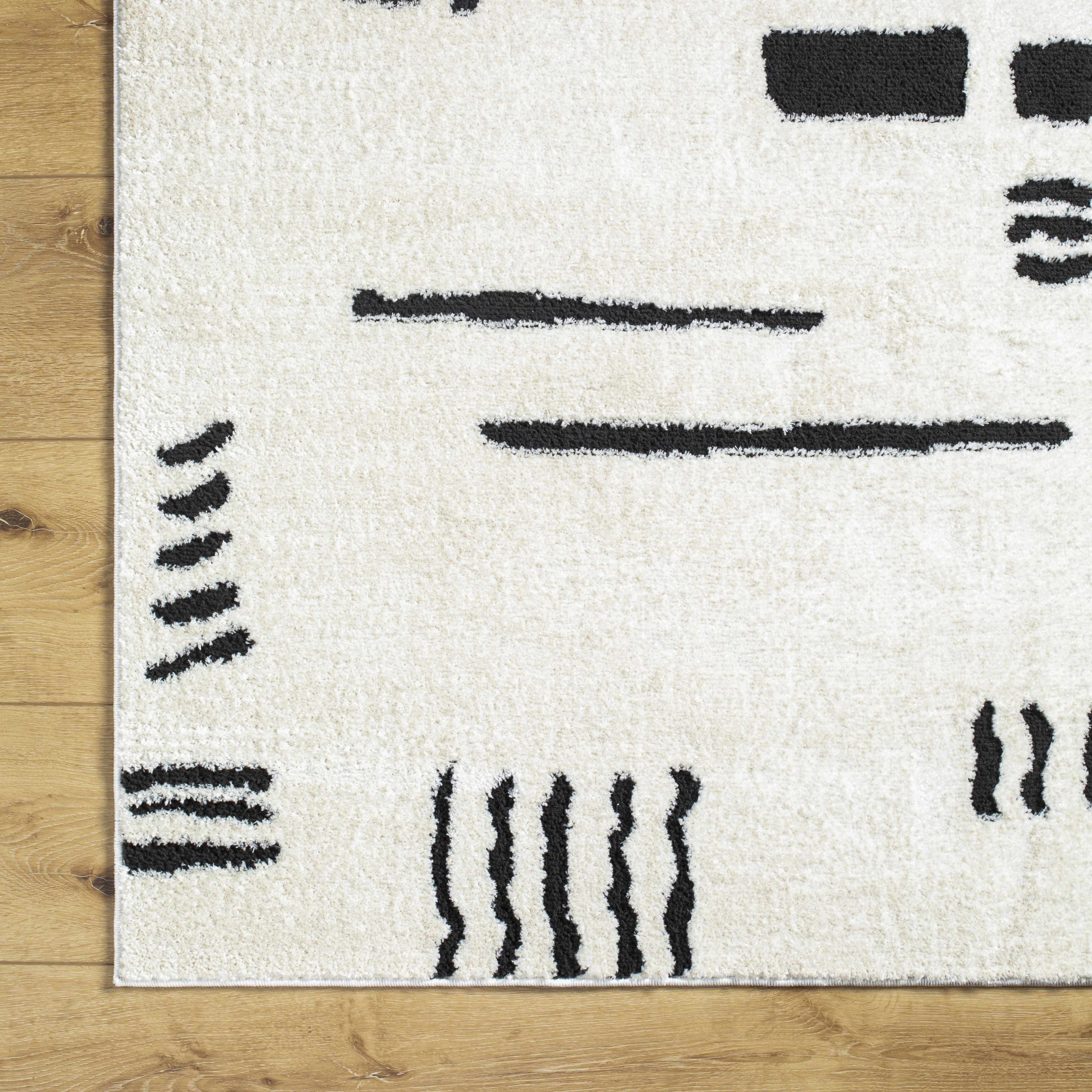 Winda Black & White Area Rug - Image 6