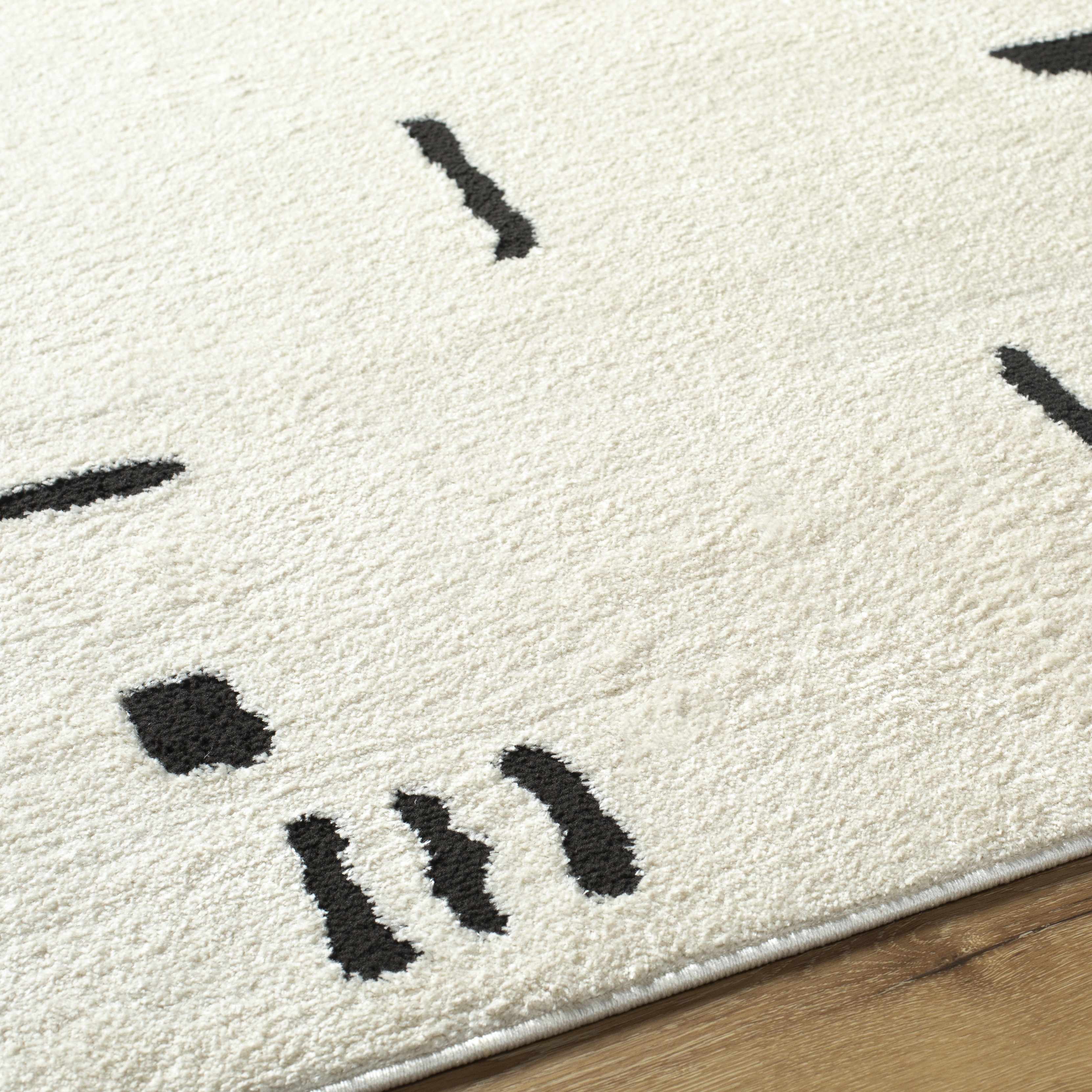Winda Black & White Area Rug - Image 9